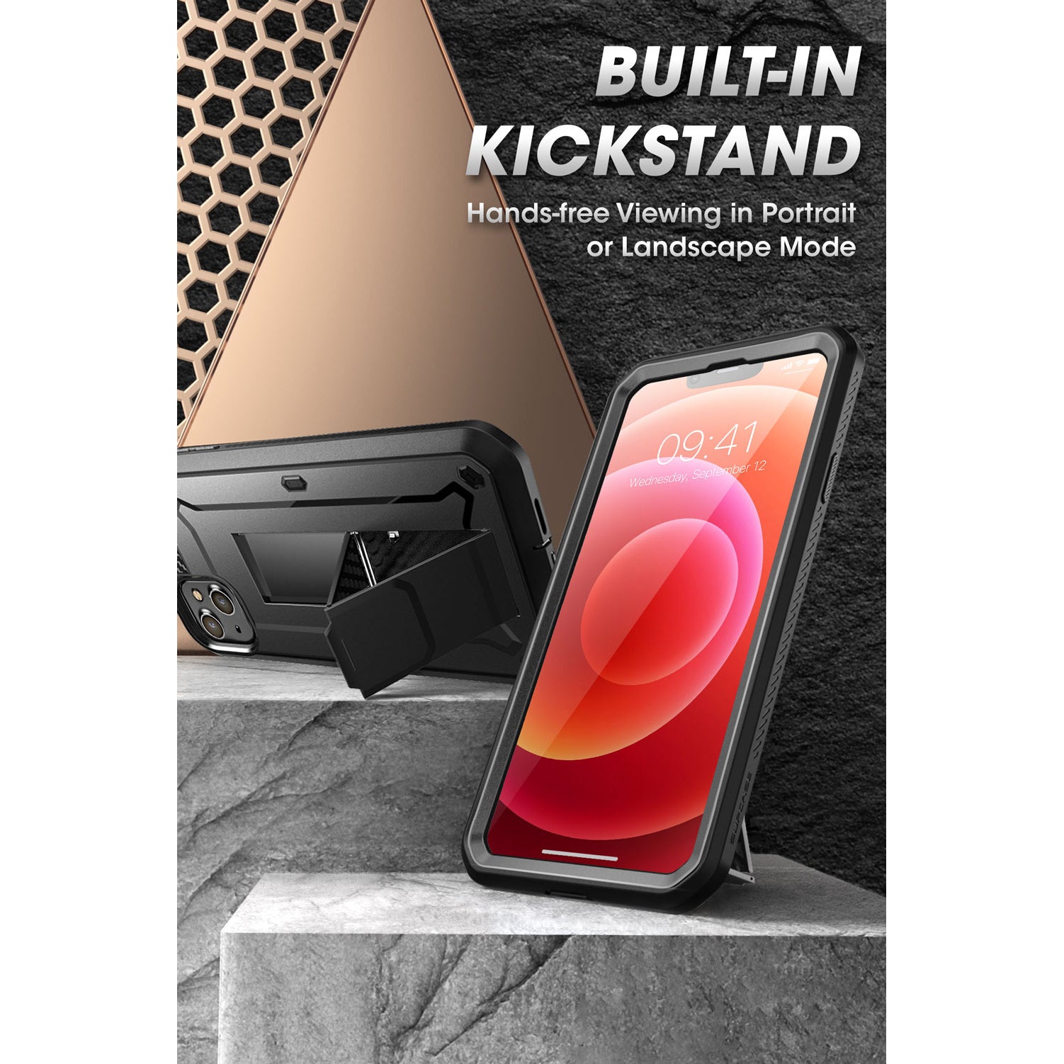 iPhone 13 Mini 5.4 Inch Unicorn Beetle Pro Rugged Case - Heavy Duty Protection, Shockproof & Drop Proof Cover - Perfect for Outdoor, Work & Extreme Sports