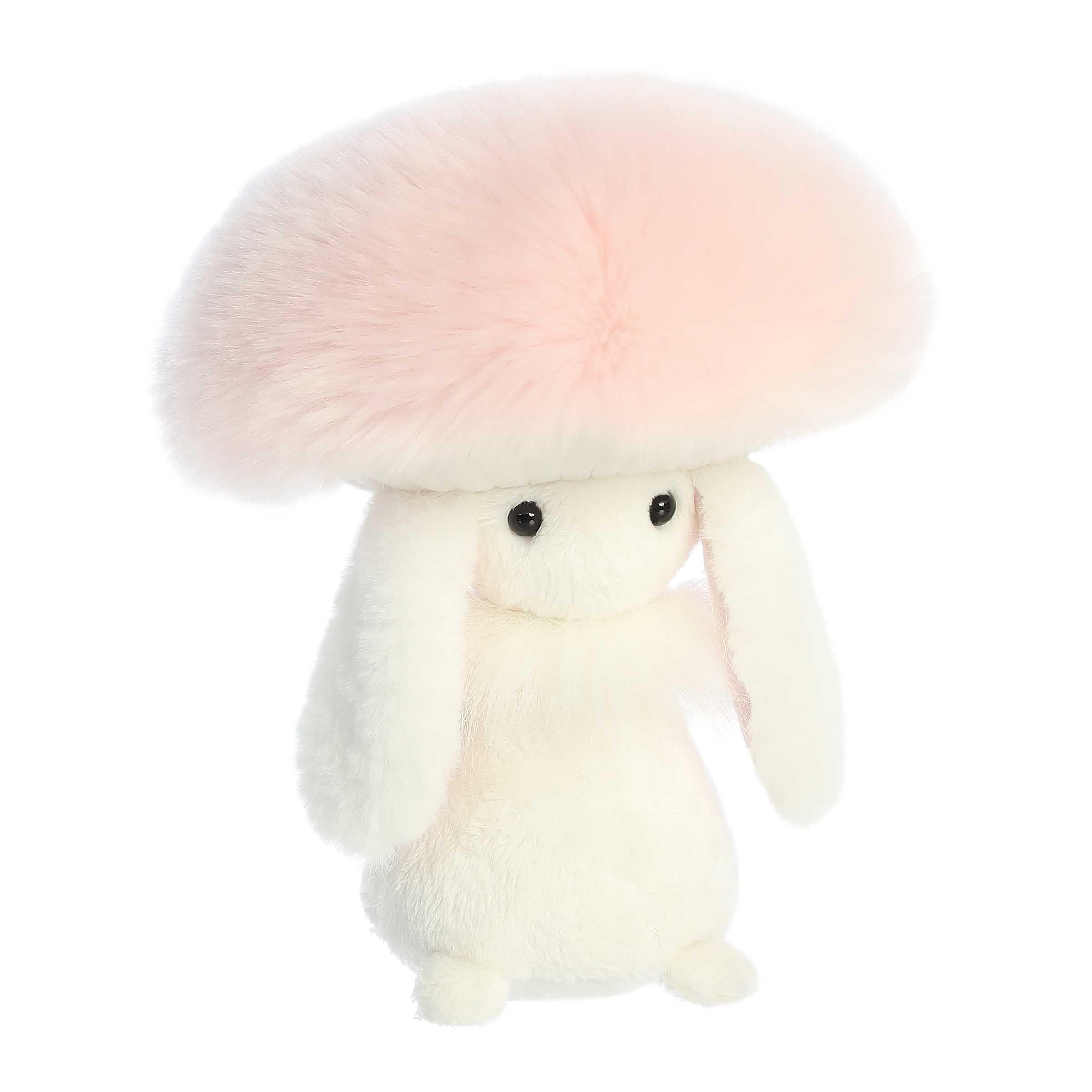 Aurora Vibrant Spring Fungi Friends Plush Stuffed Animal - Soft & Cuddly 8-Inch Pink Mushroom Toy - Perfect for Kids' Room Decor, Gift, and Playtime Fun