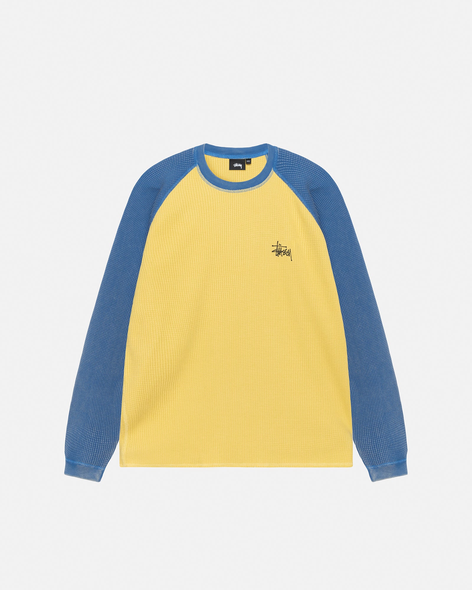 Stüssy 2-Tone Thermal Shirt for Men & Women | Classic Streetwear Style | Perfect for Layering in Fall & Winter