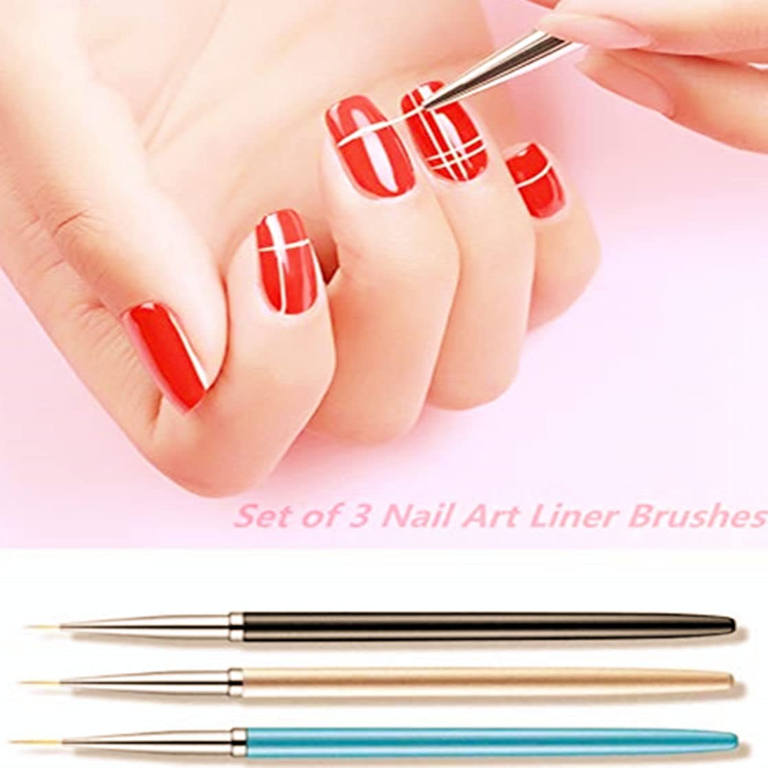 Professional Nail Art Brushes Kit - 10PCS Gel Polish Nail Design Painting Tools Set with Builder Gel Brush, Liner Brush & Dotting Pen for DIY Manicure & Salon Use | Perfect for Home Nail Care, Professional Nail Artists & Beauty Salons