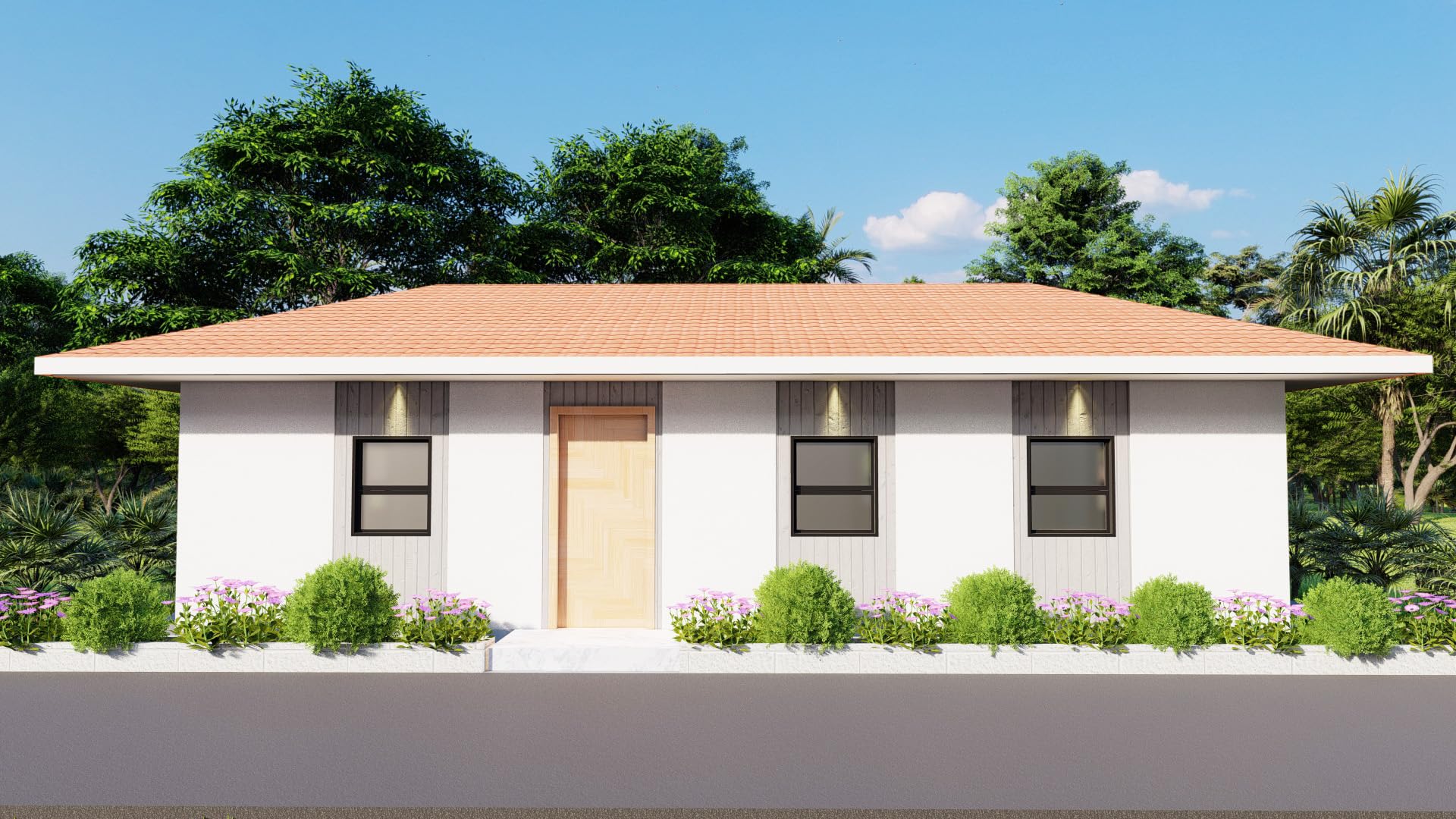 26x38 Three Bedroom Tiny House Plans | Single Story 936 Sq Ft Modern Wooden Cabin Blueprints - Perfect for Vacation Homes, Backyard ADUs & Sustainable Living