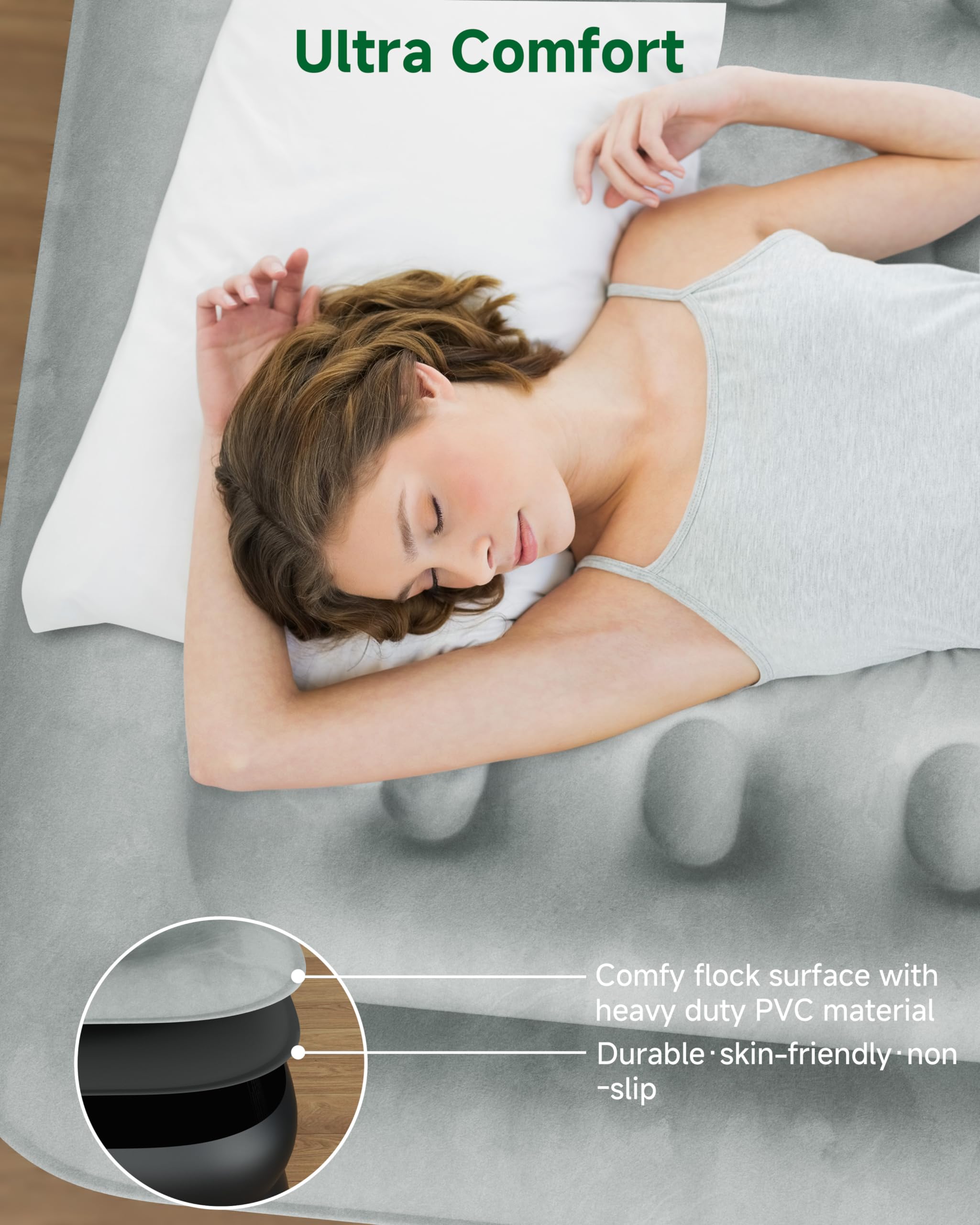 **Queen Air Mattress with Built-in Pump - 18