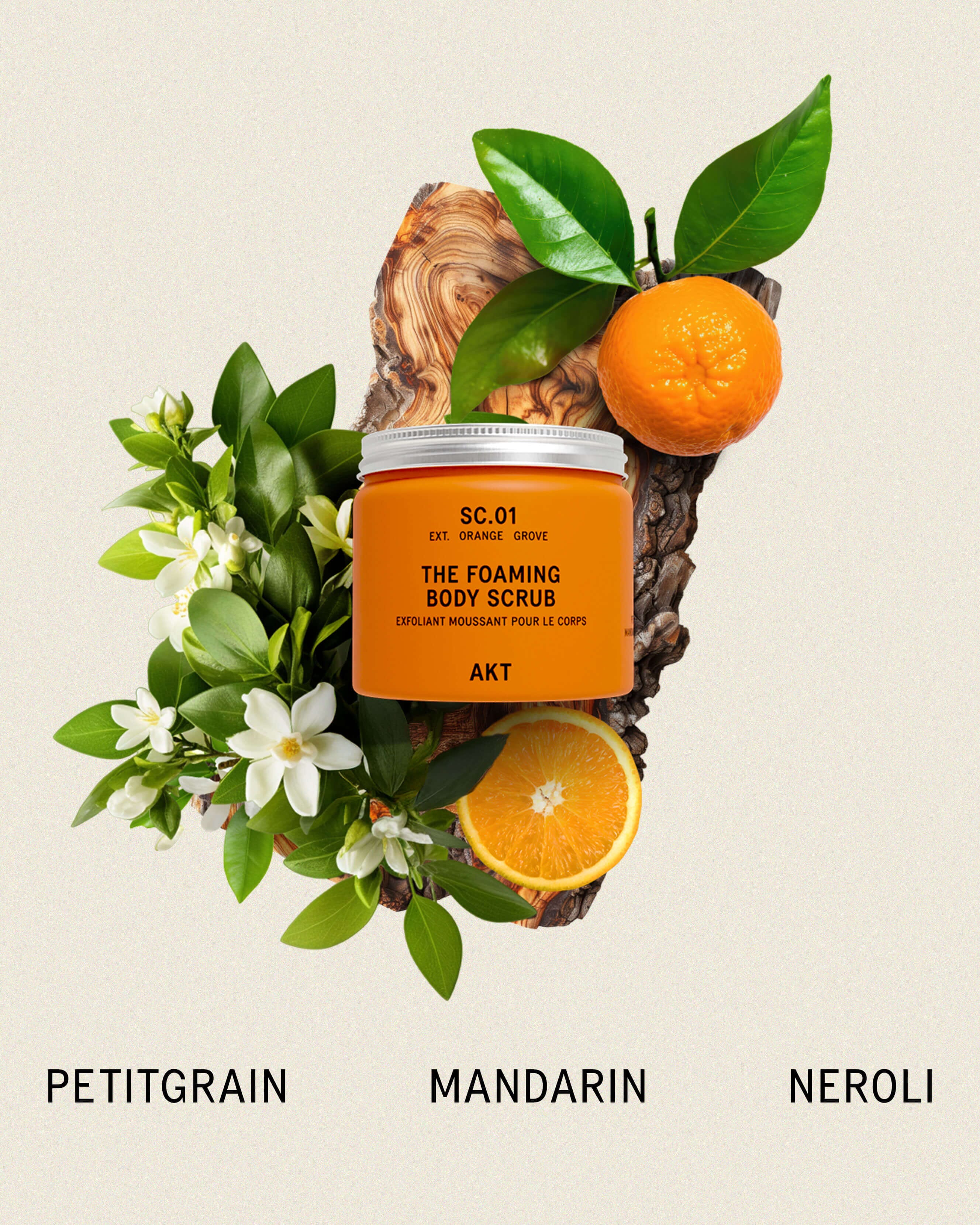 Exfoliating Foaming Body Scrub with Orange Extract - Hydrating & Revitalizing Skin Care for Smooth & Glowing Skin | Perfect for Shower Routine & Spa Day at Home