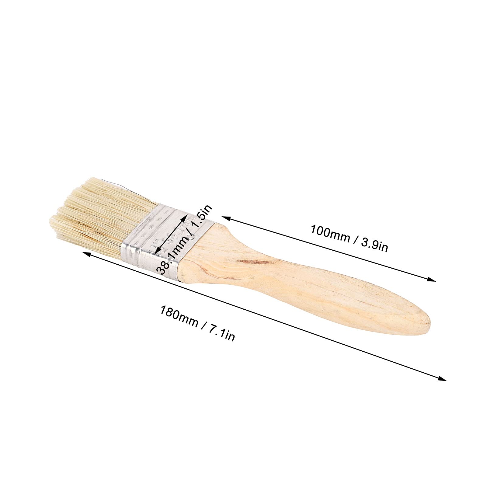 20Pcs Paint Brush Set - Widening Artificial Fur Brushes with Wooden Handle for Painting, Cleaning & DIY Art Projects - Perfect for Acrylic, Watercolor & Oil Painting, Home Decor & Crafting