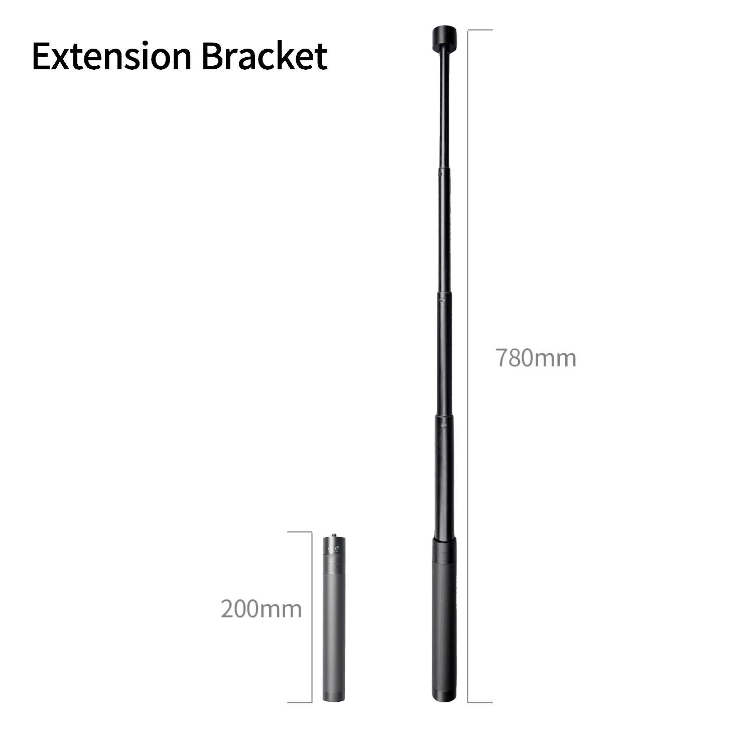 200mm-780mm Adjustable Telescopic Tripod Stand for OBSBOT Tail Air & DJI Osmo Pocket 3/Tiny 2 Cameras (OTB-2110-CE) - Perfect for Vlogging, Live Streaming & Outdoor Photography