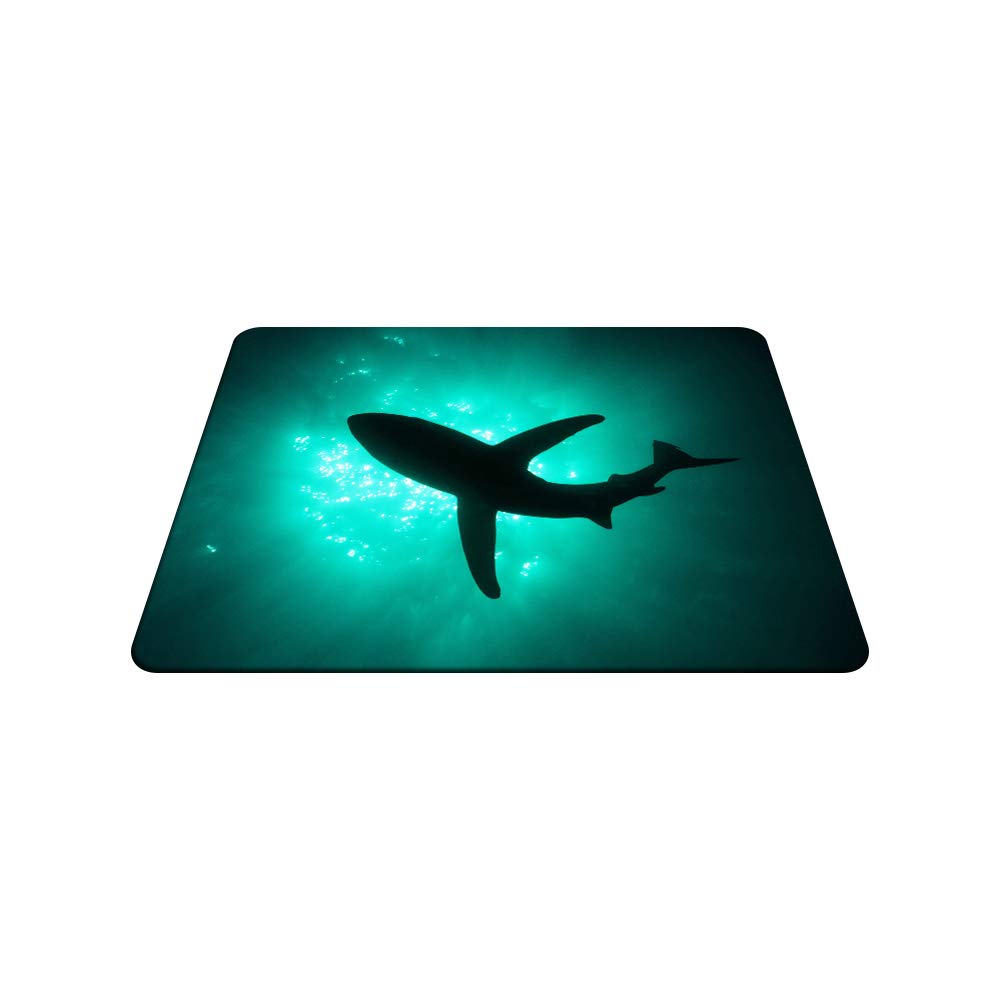 Shark Gaming Mouse Pad - Non-Slip Rubber Base, 9.5