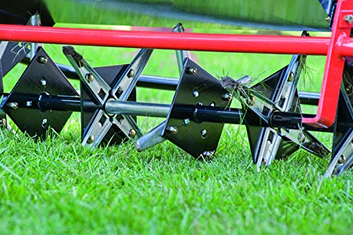 Agri-Fab 45-0474 40-Inch SmartLink Plug Aerator for Lawn Care - Black | Heavy-Duty Lawn Aeration Tool for Healthy Grass | Perfect for Home Lawns, Golf Courses & Landscaping