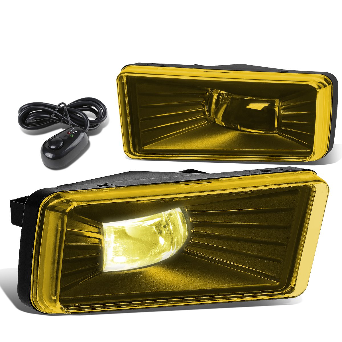 DNA MOTORING FL-ZTL-262-AM LED Fog Light Kit with Switch - Compatible with 2007-2008 Cadillac Escalade, 2007-2013 Chevrolet Avalanche, 2007-2015 Chevy Silverado - Upgrade Your Vehicle's Visibility for Night Driving & Foggy Conditions
