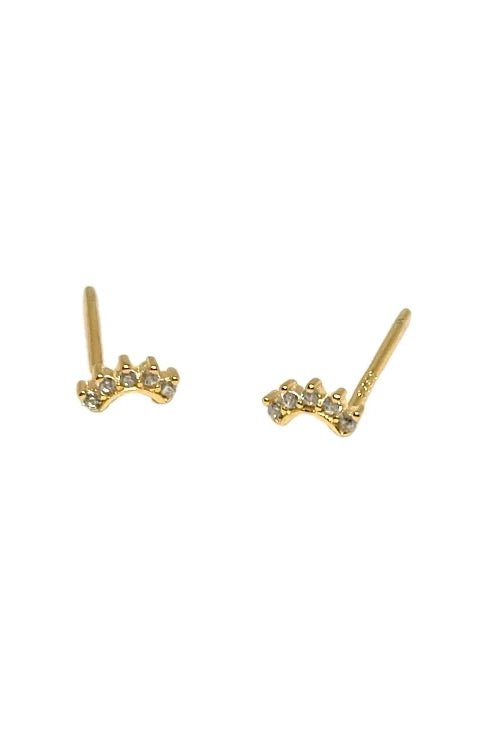 Wink Gold Stud Earrings for Women - 14K Gold Plated Hypoallergenic Ear Studs - Perfect for Everyday Wear, Parties & Gifts