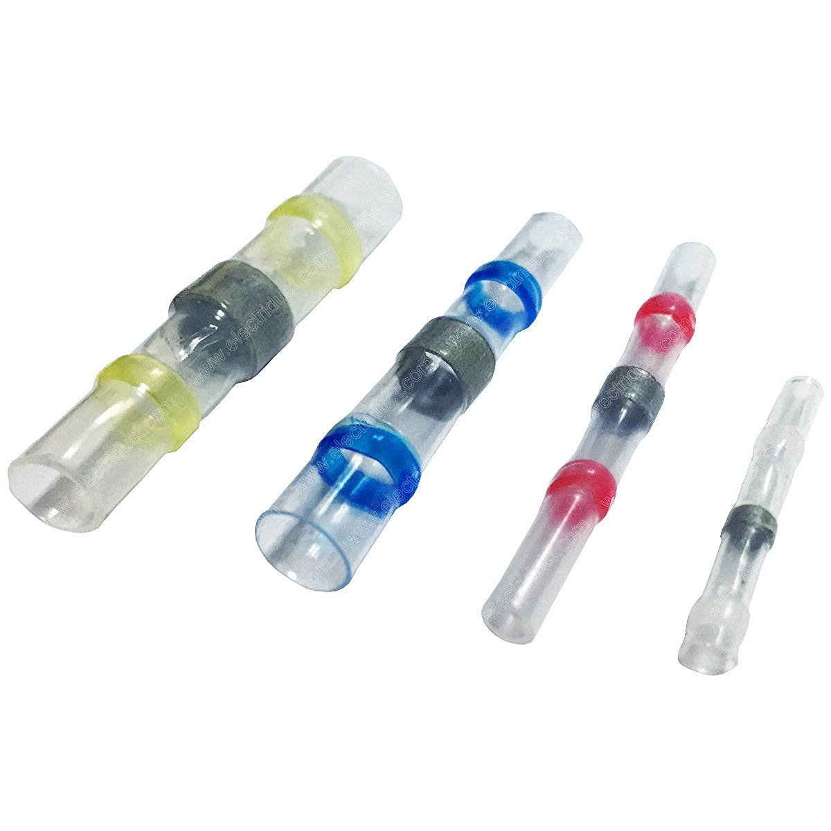 Heat Shrink Solder Sleeve Crimpless Butt Connectors - Electrical Wire Connectors for Automotive, Marine & DIY Projects | Waterproof & Insulated Wire Splice Kit