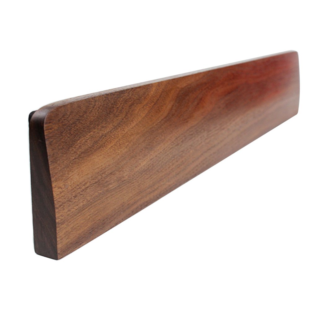 Handmade Wooden Mechanical Keyboard Wrist Rest - Black Walnut for 87-Key TKL Keyboards | Ergonomic Support for Typing & Gaming Comfort
