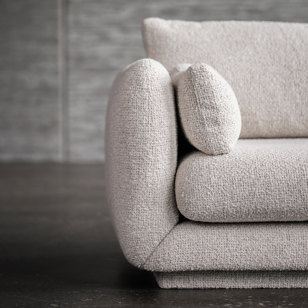 Bloom 3-Seater Sofa with Plinth Base - Modern Living Room Furniture for Comfortable Lounging and Entertaining