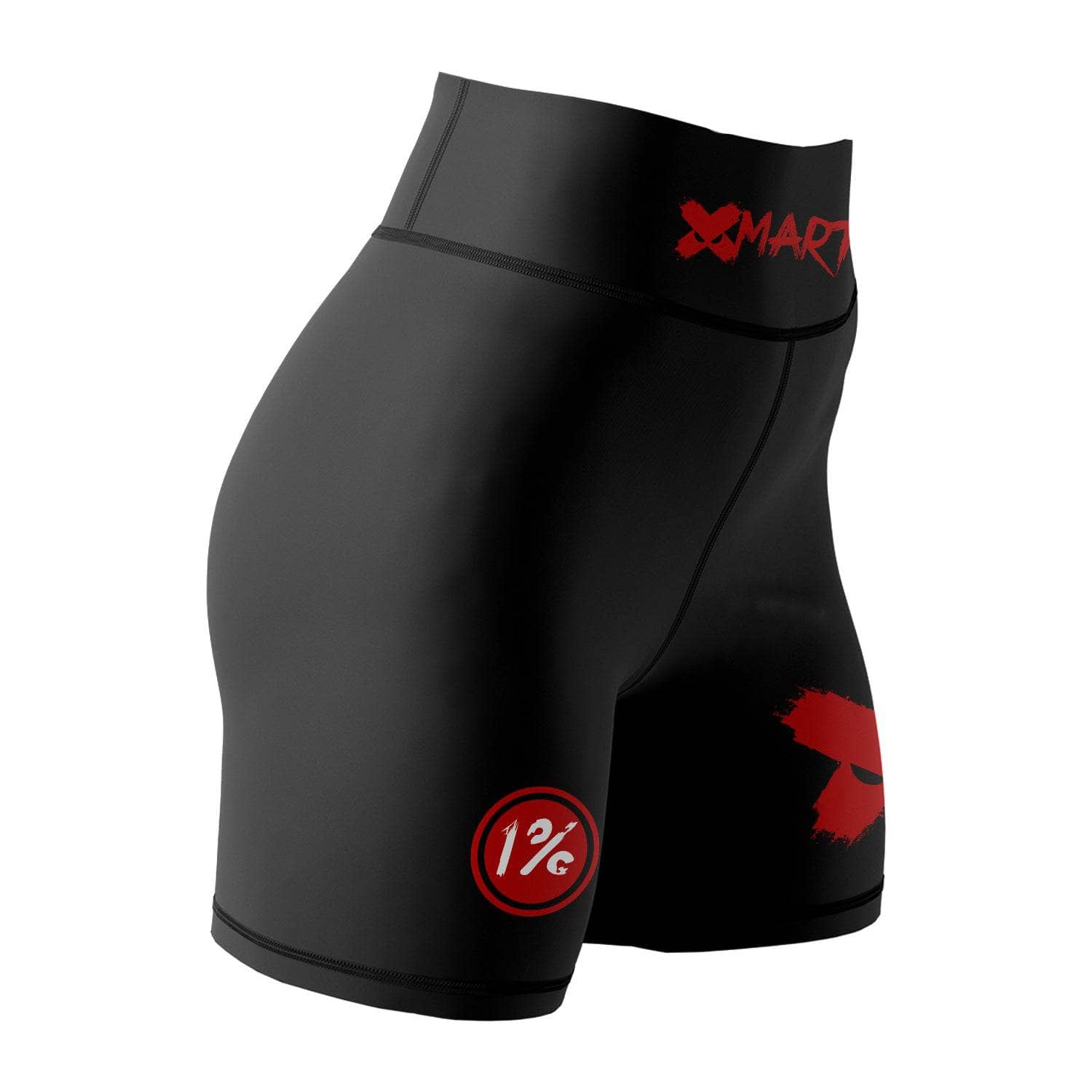 XMartial Minimalist Women's Spats Shorts - High Waist Yoga Shorts for Women, Workout Running Gym Leggings - Perfect for Yoga, Pilates, Fitness & Lounge Wear