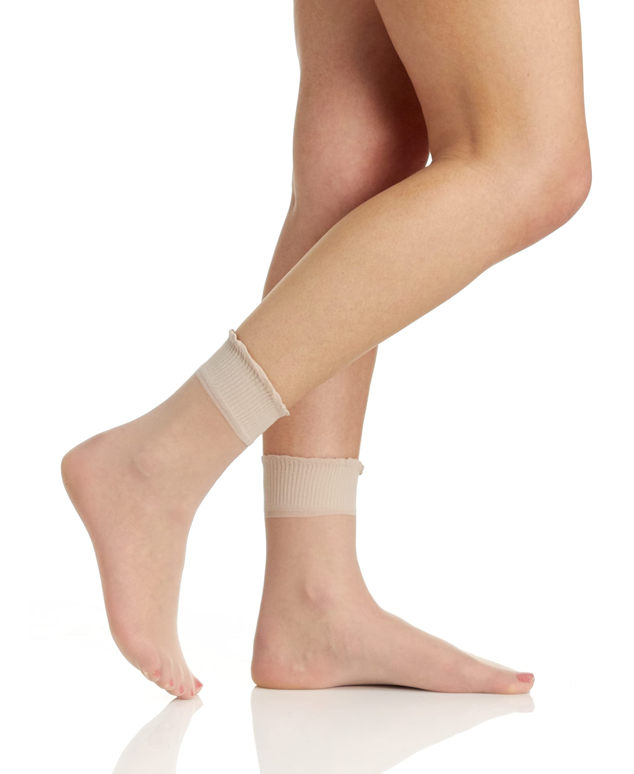 Berkshire Women's 3-Pack Sheer Ankle Socks - Comfortable & Breathable for Everyday Wear, Work, Yoga & Casual Outfits