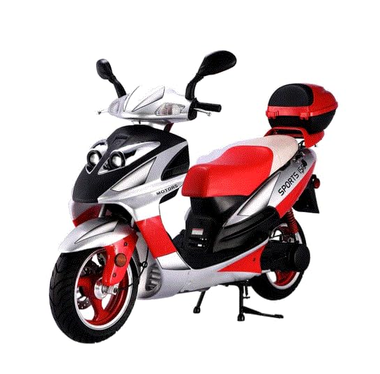 HHH 150cc Gas Scooter for Adults - Vienna 150 Street Scooter with Fully Automatic Transmission, LED Lights & GY6 Engine - 13 Inch Tires (Black) - Perfect for Urban Commuting & Short Distance Travel