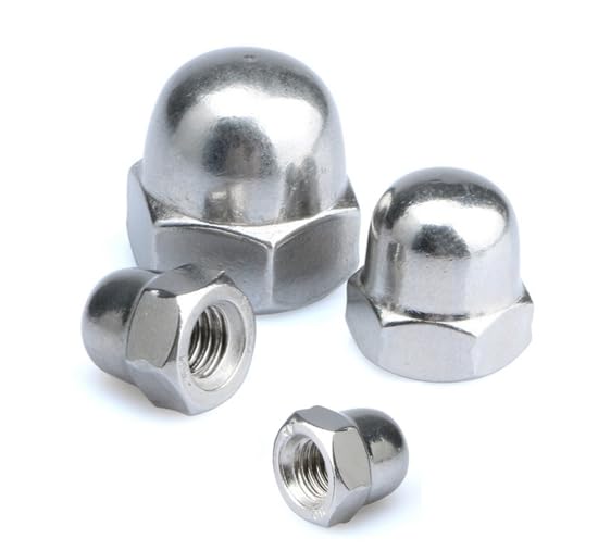 Stainless Steel 304 M5 x 0.8mm Hex Acorn Cap Nuts (Pack of 30) - Metric Coarse Thread Hardware for Furniture, Automotive & DIY Projects