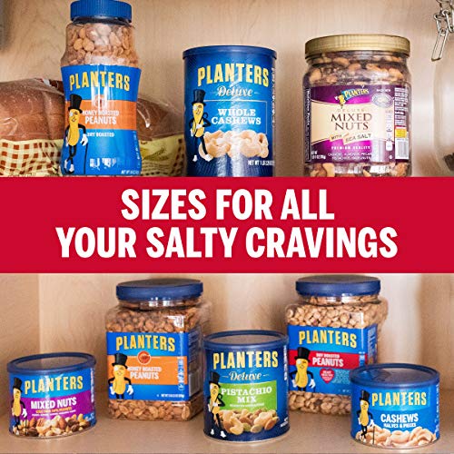 Dry Roasted Peanuts with Sea Salt - 2 LB 2.5 oz (Pack of 3) | Planters | Healthy Snacks for Office, Travel & Parties | Crunchy Protein Snack for Adults & Kids