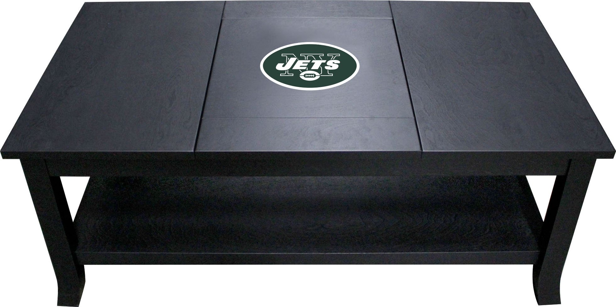 Officially Licensed NFL Hardwood Coffee Table - Premium Wooden End Table for Living Room, Game Room & Man Cave Decor - Perfect for Sports Fans & Football Enthusiasts