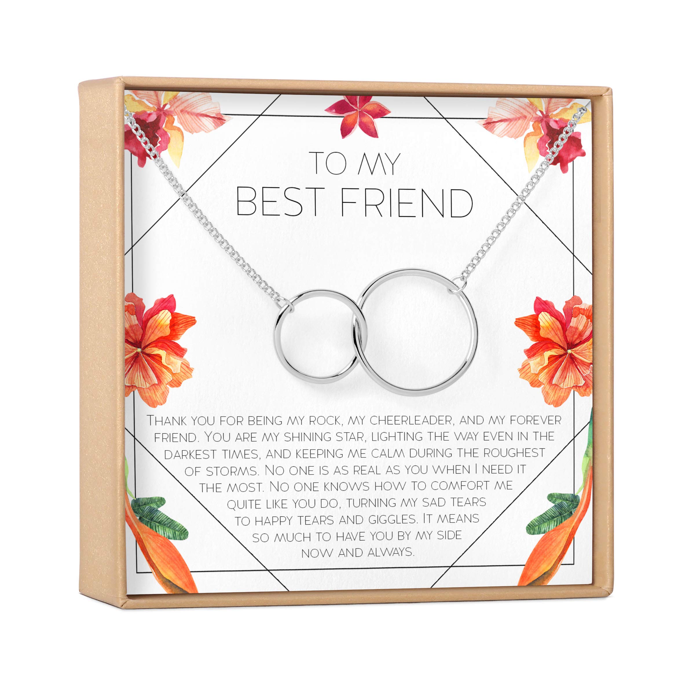 Dear Ava Best Friend Gift Necklace - BFF, Long Distance, Friends Forever, Perfect for Birthdays, Anniversaries & Special Occasions