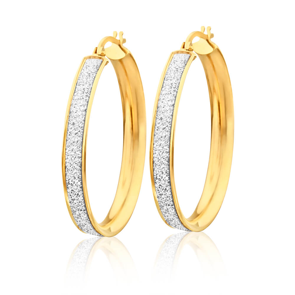 9ct Yellow Gold Hoop Earrings for Women - Elegant and Durable Jewelry for Everyday Wear, Parties, and Special Occasions