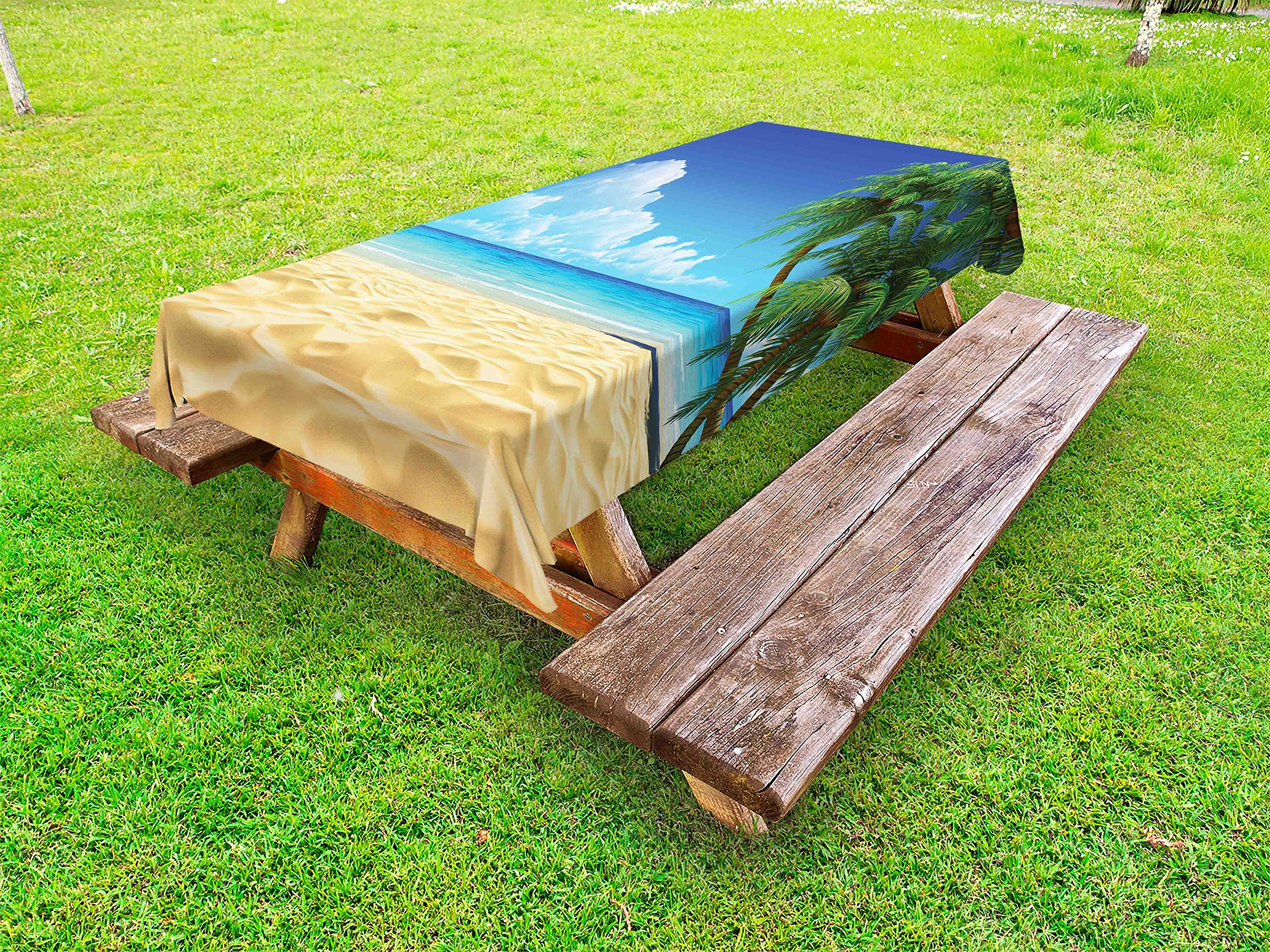 Ambesonne Tropical Beach Tablecloth - 58