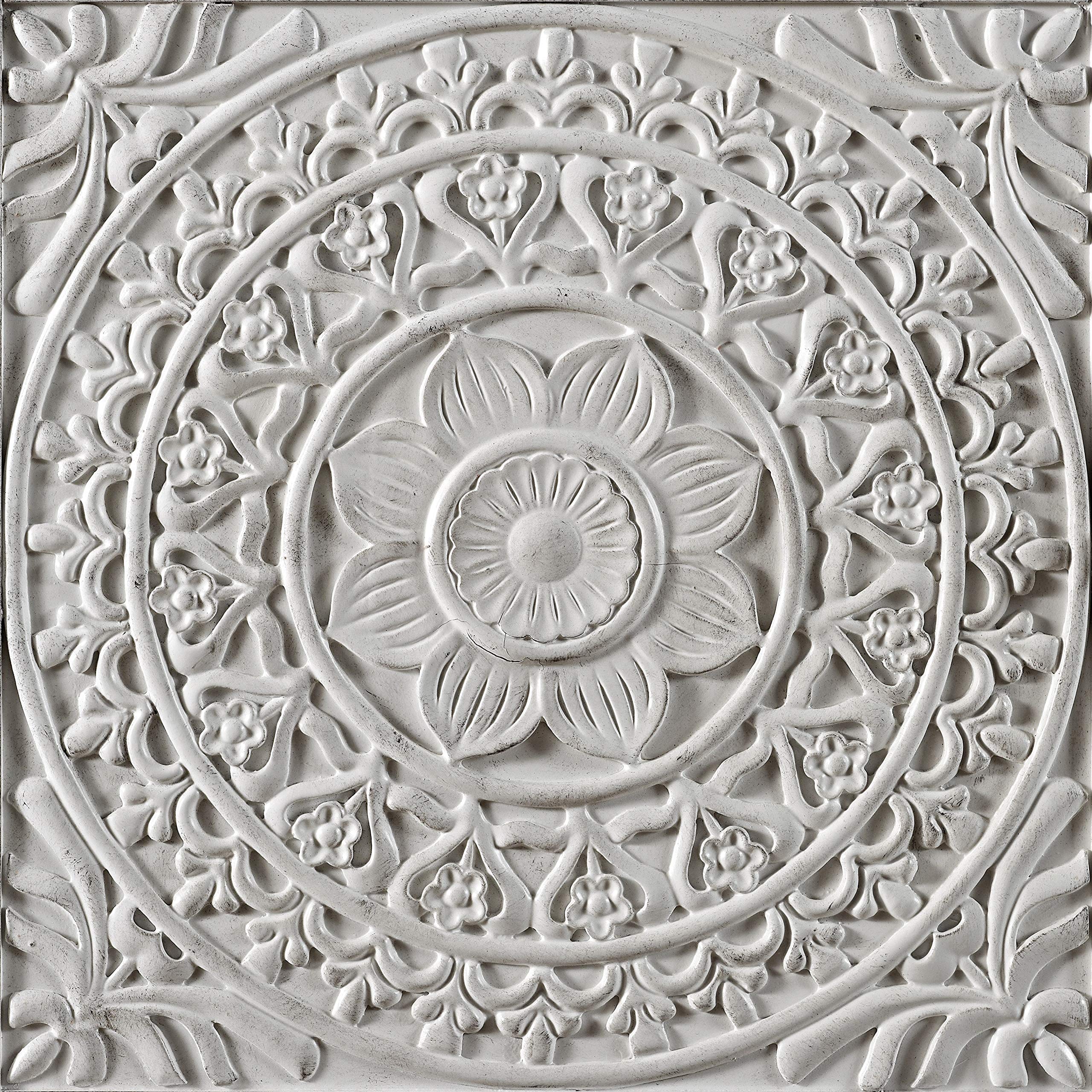 Powell Furniture Grace Antique White Cabinet - Elegant Storage Solution for Living Room, Bedroom & Home Office