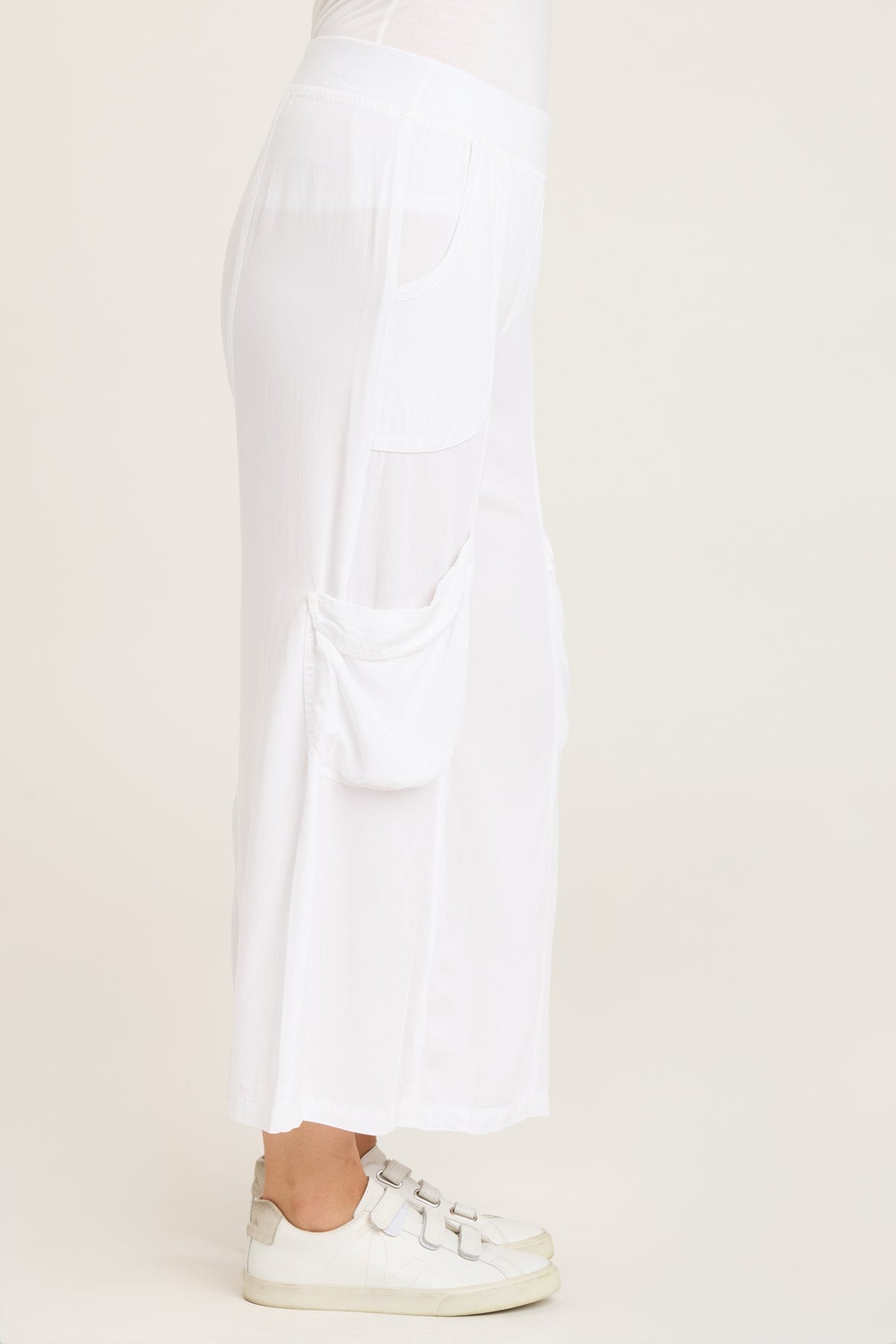 Stylish Twill Faulkner Crop Pants for Women - Comfortable High Waist Casual Trousers for Work, Travel & Everyday Wear