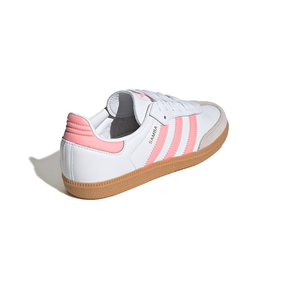 Kids Samba OG Sneakers - White Semi Pink Spark | Comfortable & Stylish Shoes for Boys & Girls | Perfect for School, Sports & Casual Wear