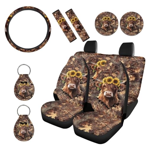 Highland Cow Camo Hunting Forest