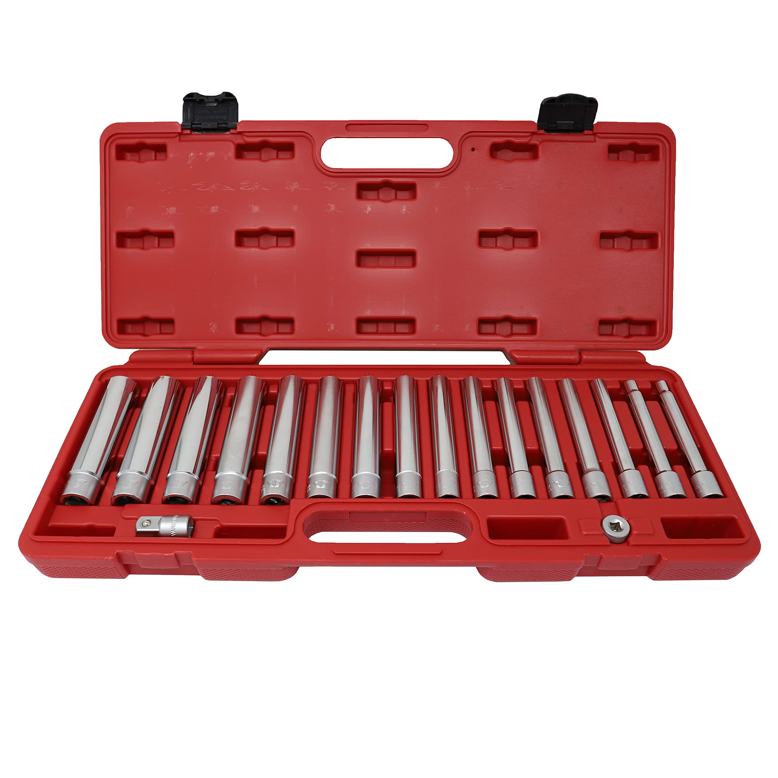 17-Piece Extra Deep Metric Socket Set - CTA Tools 1189 for Auto Repair