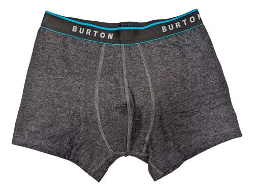 Boxer Burton Men's Underwear - Soft Cotton Briefs, Comfortable & Breathable, Grey - Perfect for Everyday Wear, Gym & Sports