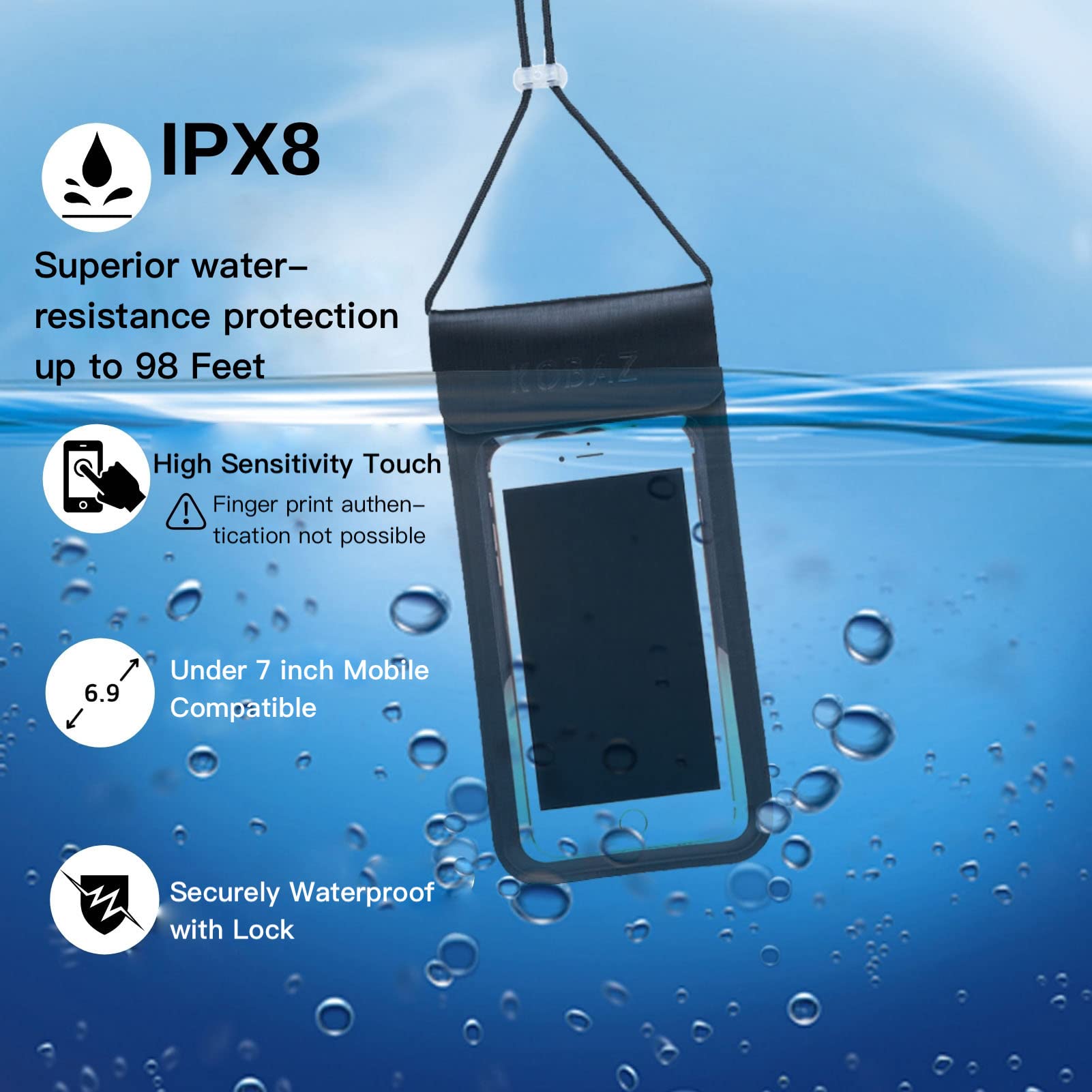 Waterproof Dry Bags 10L 20L 35L with Shoulder Strap - Ultra Lightweight Roll Top Dry Compression Sack for Kayaking, Backpacking, Camping, Hiking, Beach & Outdoor Water Sports - Durable Waterproof Storage for Phones, Keys & Essentials