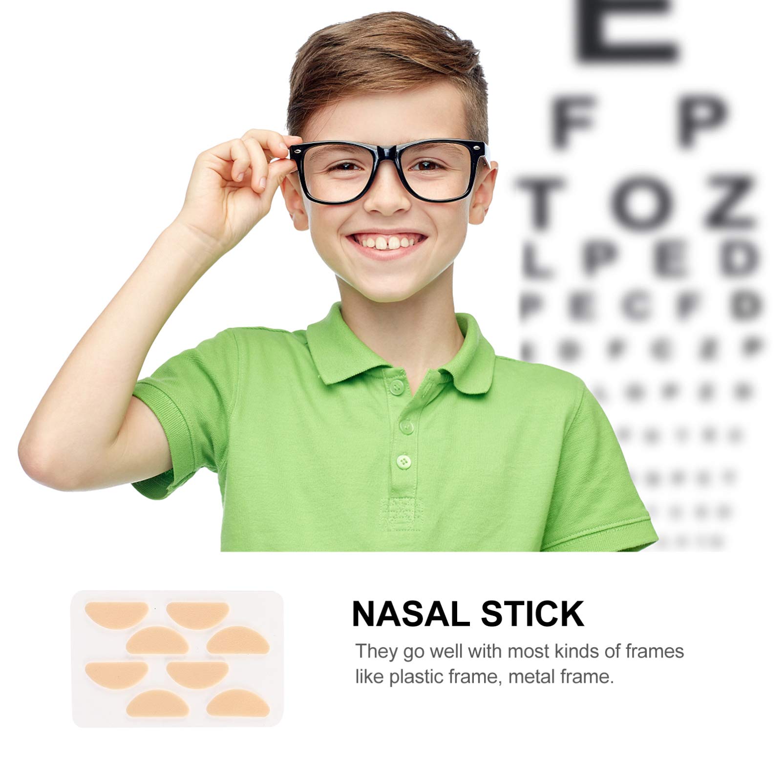 20 Sheets Non-Slip Eyeglass Nose Pads - Anti-Skid Nose Patch & Nasal Stick for Glasses - Comfortable Nose Pads Accessories for All-Day Wear - Perfect for Reading, Working, and Outdoor Activities