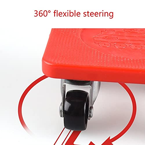 360 Degree Professional Furniture Mover Tool Set - Heavy Duty 4 Wheeled Roller with Universal Pulley & 1 Bar Tool Kit (5pcs) - Perfect for Moving Couches, Appliances, and Home Renovation Projects