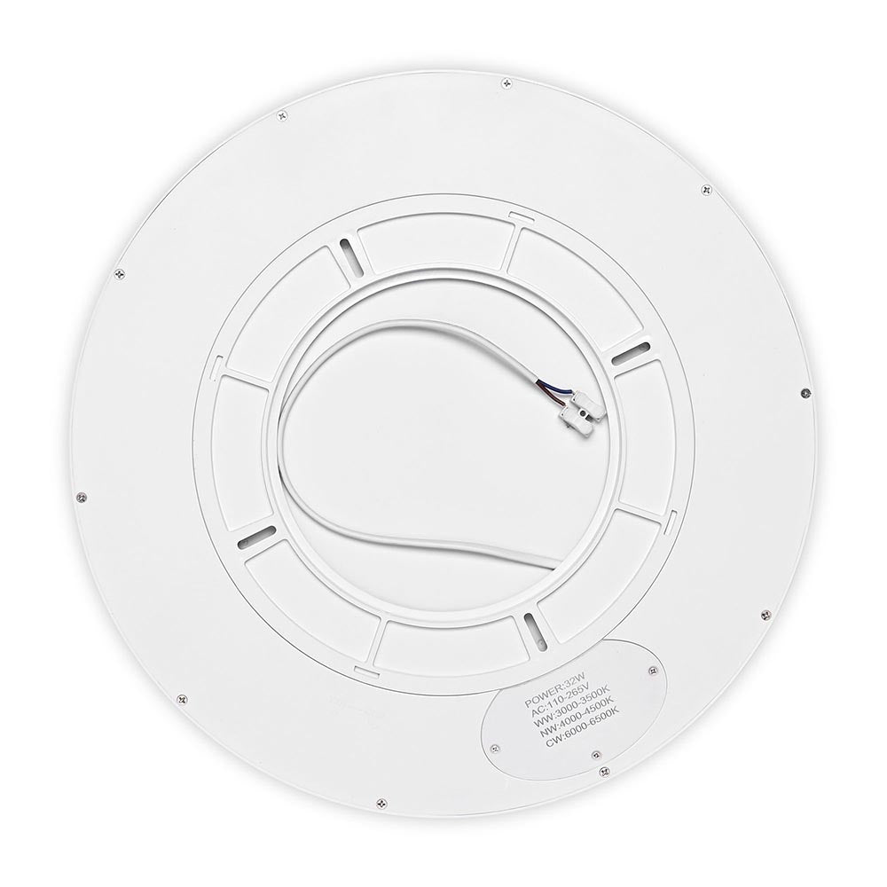 TheLAShop 32W Dimmable LED Flush Mount Ceiling Light Fixture - 2 Pack, 16 Inch Round, Ultra-Thin Design for Bedroom, Kitchen, Hallway & Office Lighting