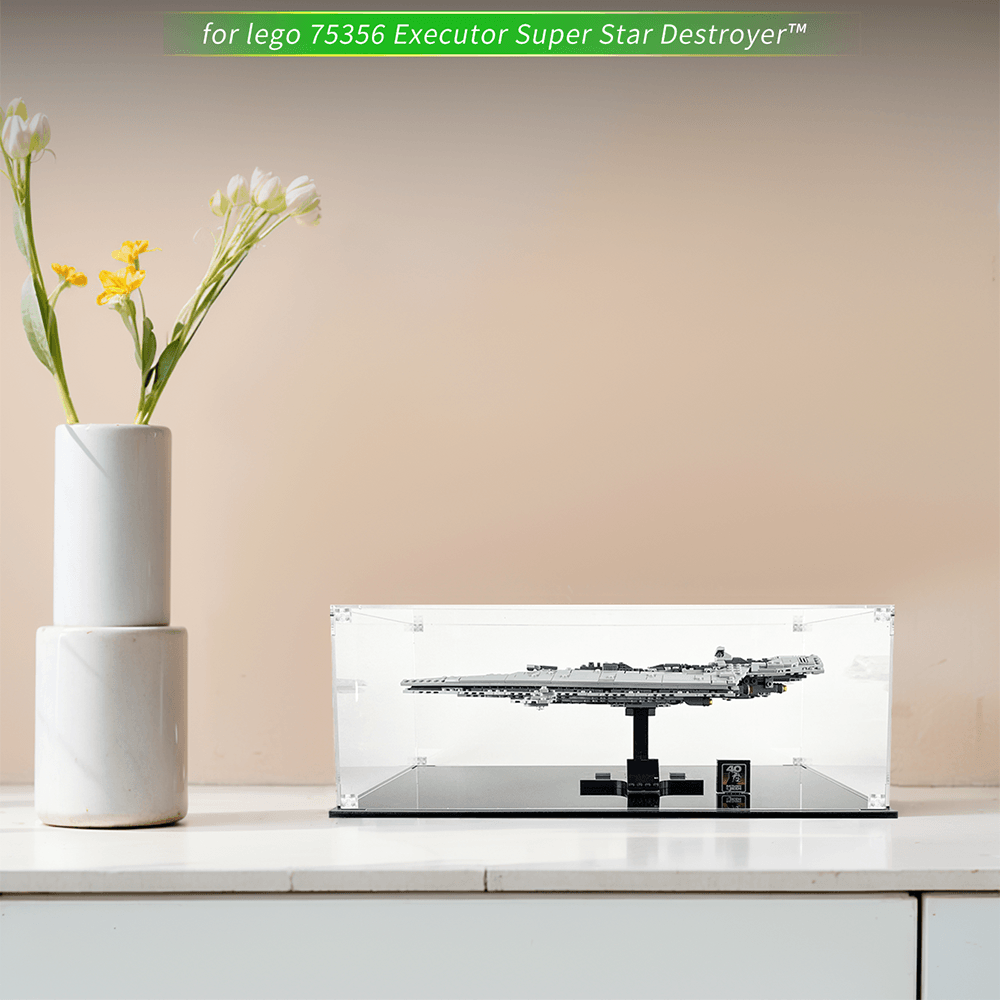 LEGO 75356 Star Wars™ Executor Super Star Destroyer™ Display Case - Premium Acrylic Showcase for Collectible Models - Perfect for Home Office Decor & Star Wars Fan Collections