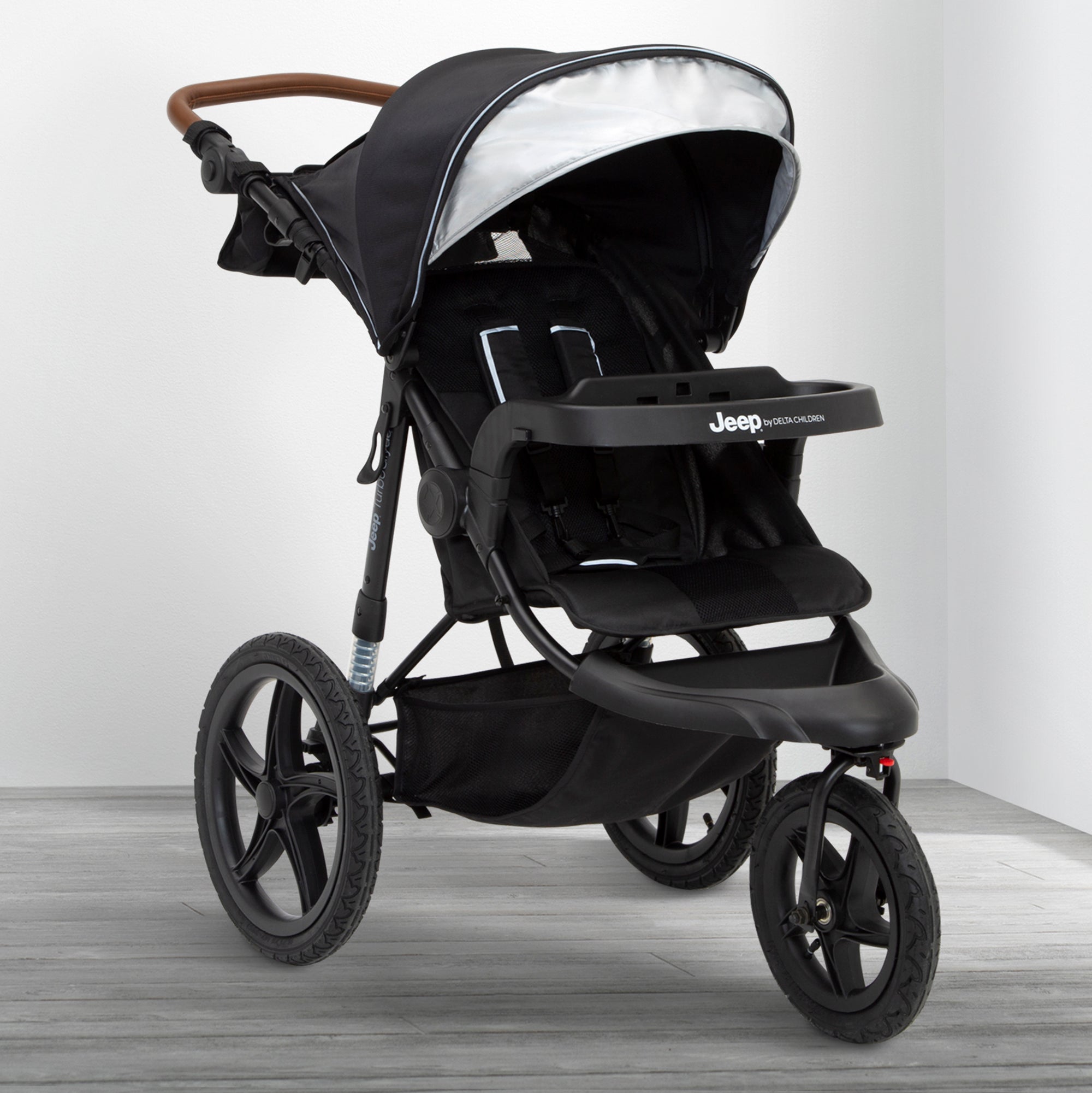 Jeep TurboGlyde All-Terrain Jogging Stroller for Running & Outdoor Adventures - Lightweight Baby Stroller with Shock Absorption for Smooth Rides on Trails, Parks & City Streets