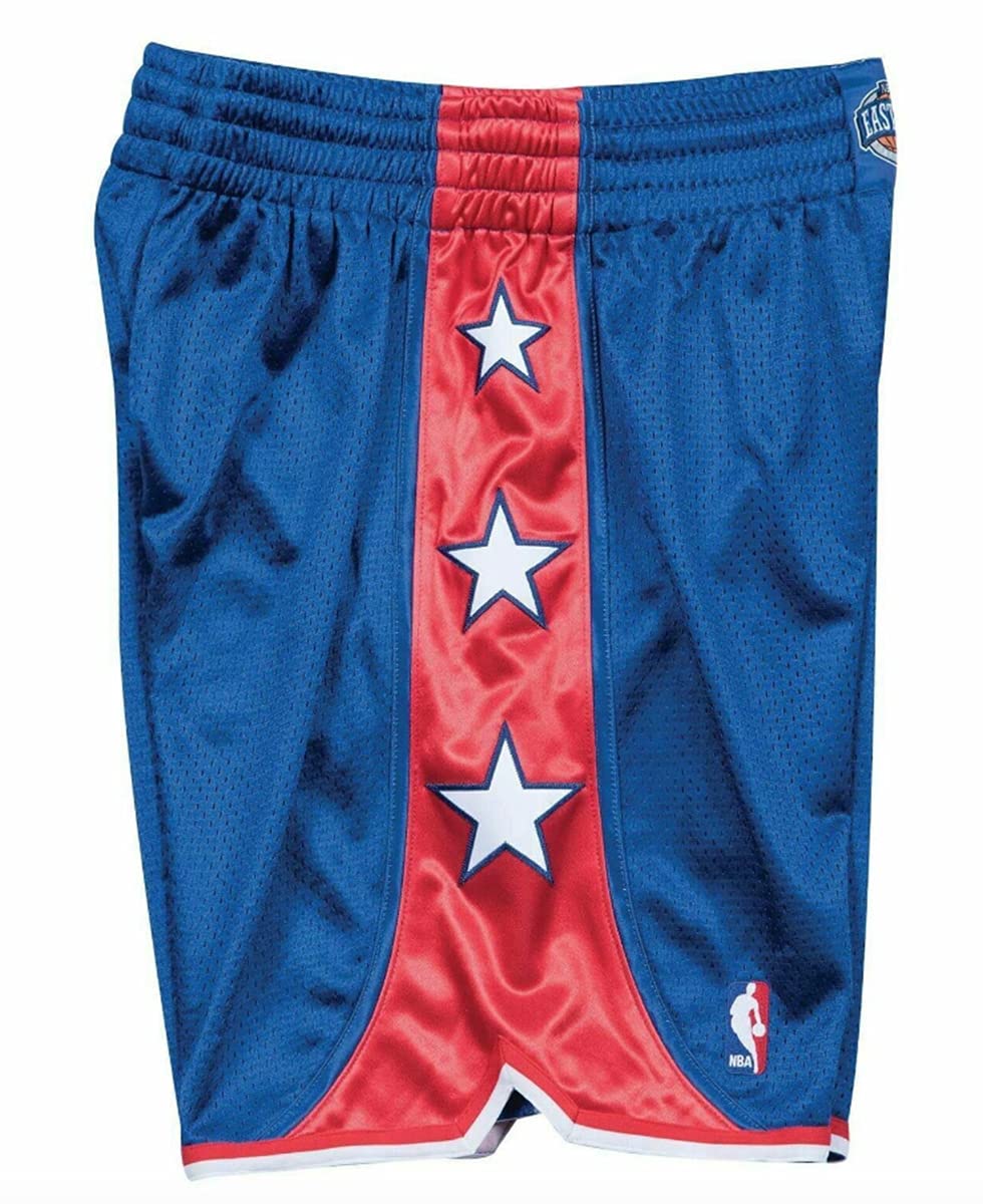 Mitchell & Ness NBA All-Star East Swingman Shorts for Men - 2004 Retro Basketball Shorts for Casual Wear, Gym & Street Style