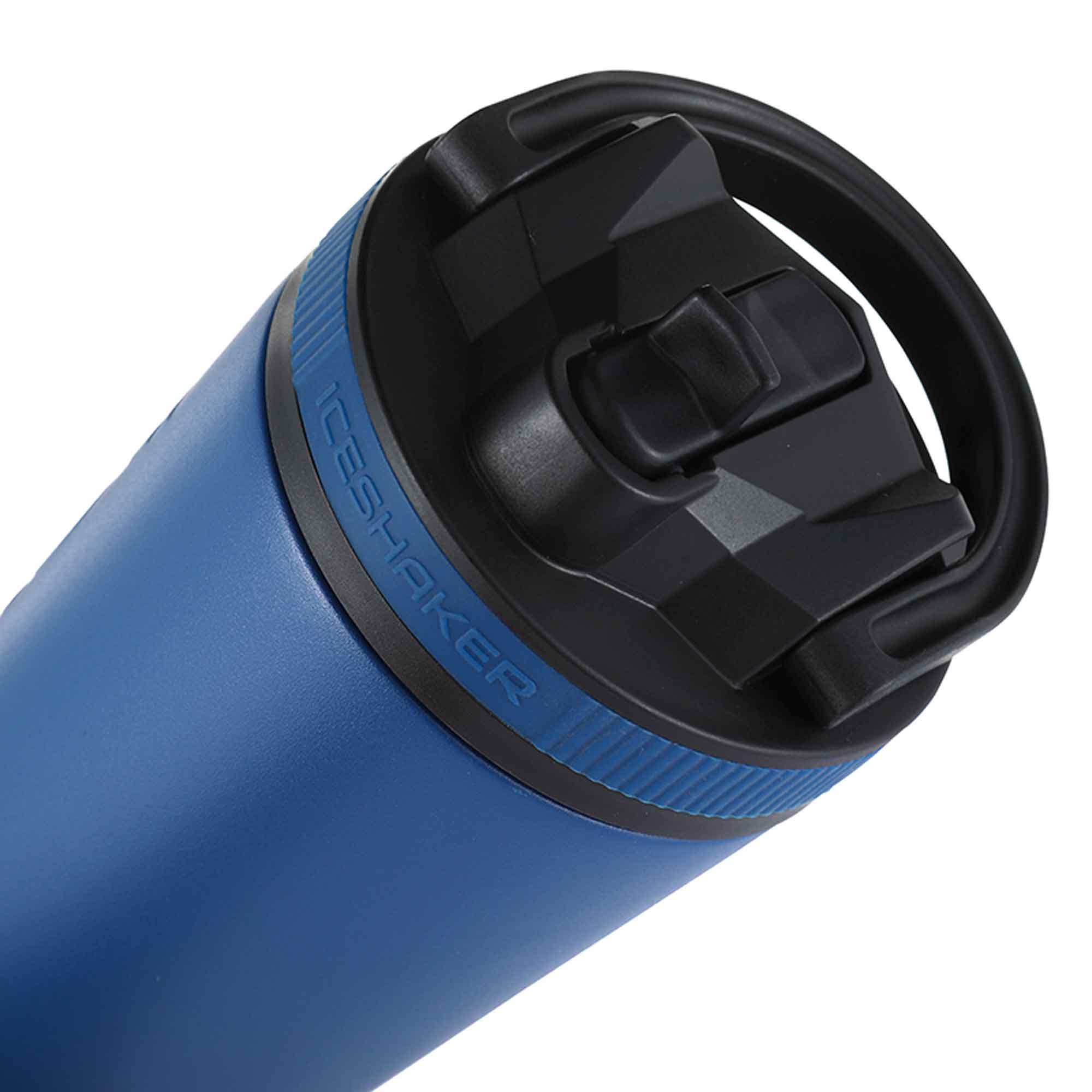 26oz Insulated Stainless Steel Sport Water Bottle with Leakproof Lid - Navy Blue - Perfect for Gym, Hiking & Outdoor Activities