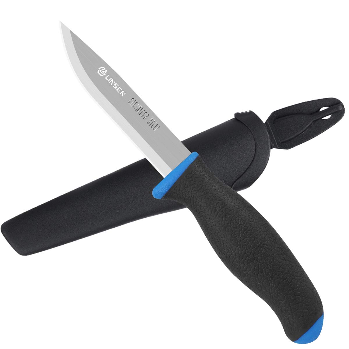 Best Outdoor Survival Knife with Protective Sheath - High Carbon Stainless Steel Fixed Blade Tactical Knife for Camping, Hiking & Bushcraft - Ergonomic Non-Slip Grip for Wilderness Survival & Emergency Preparedness