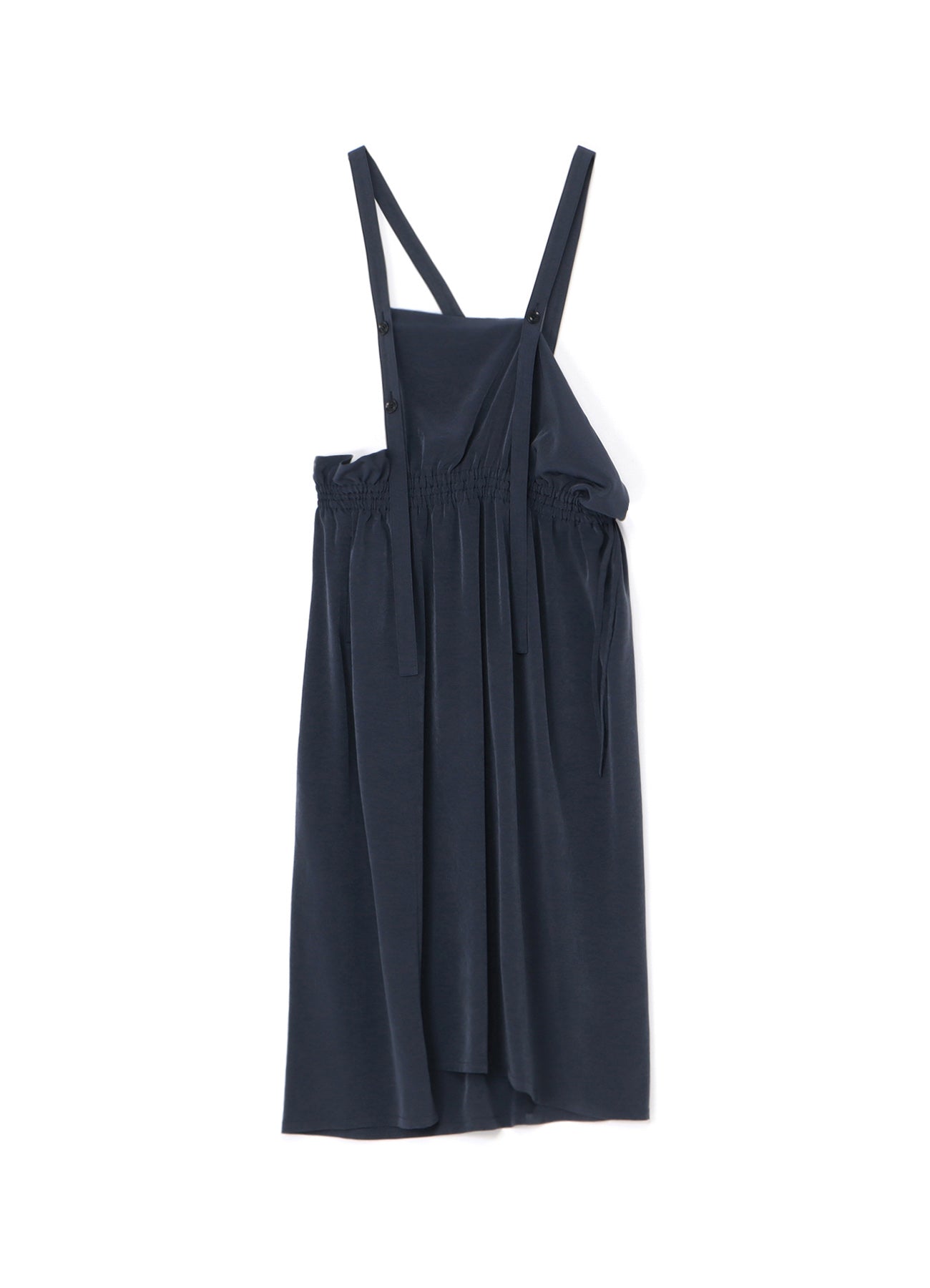 Elegant Crepe de Chine Gathered Jumper Dress - Women's Flowy Midi Dress for Casual Wear, Office & Special Occasions