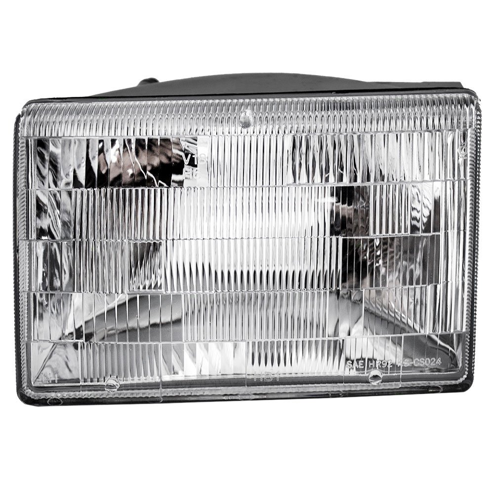 Brock Replacement 6-Piece Headlight Set with Front Parking Signal Lamps & Side Markers - Compatible with 1993-1996 Jeep Grand Cherokee - Perfect for Night Driving & Off-Road Adventures
