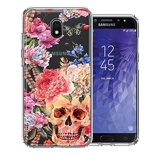 Indie Spring Peace Skull Flowers