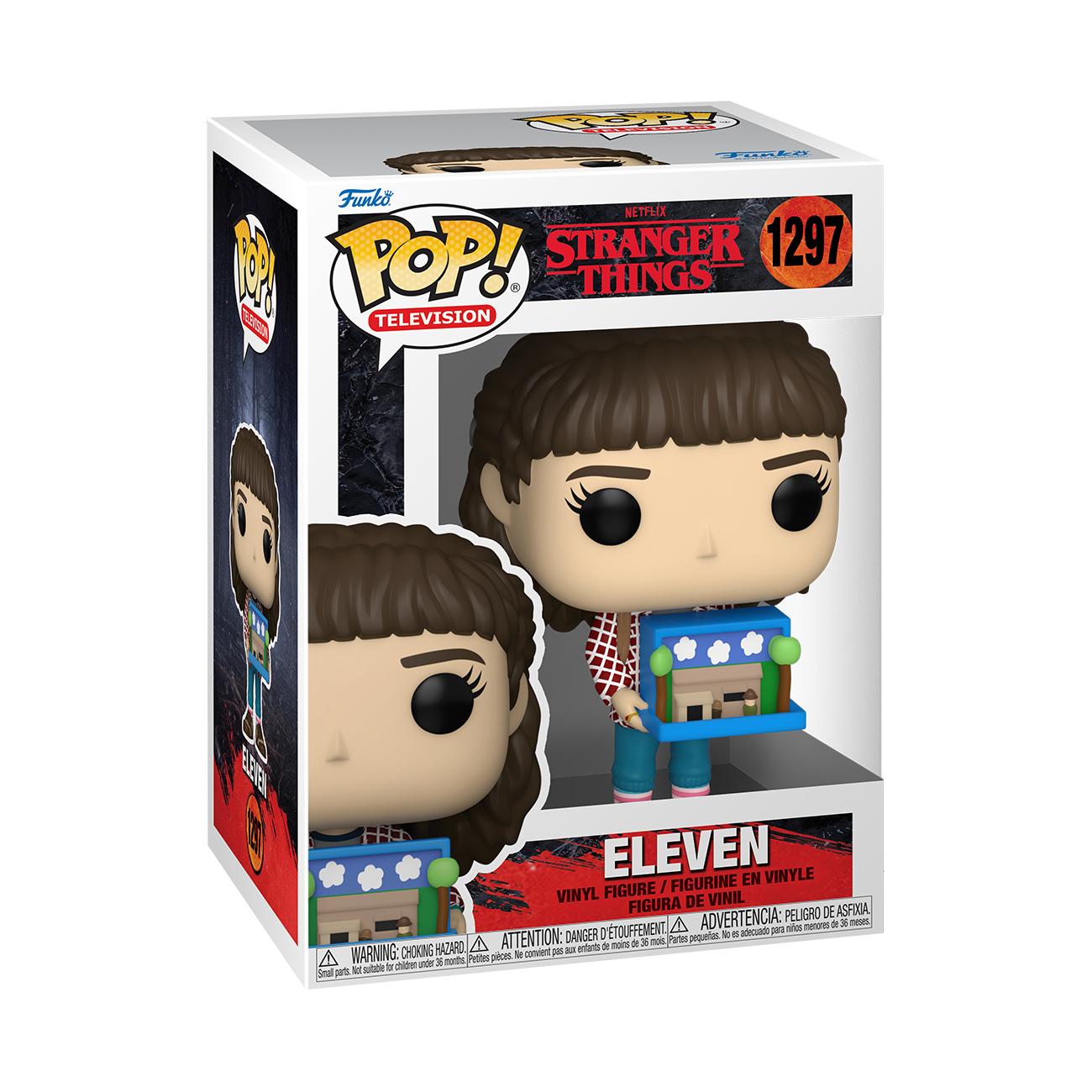 Stranger Things Eleven Funko Pop with Diorama - Collectible Vinyl Figure from Netflix Series - Perfect for Fans, Display, and Gift Giving