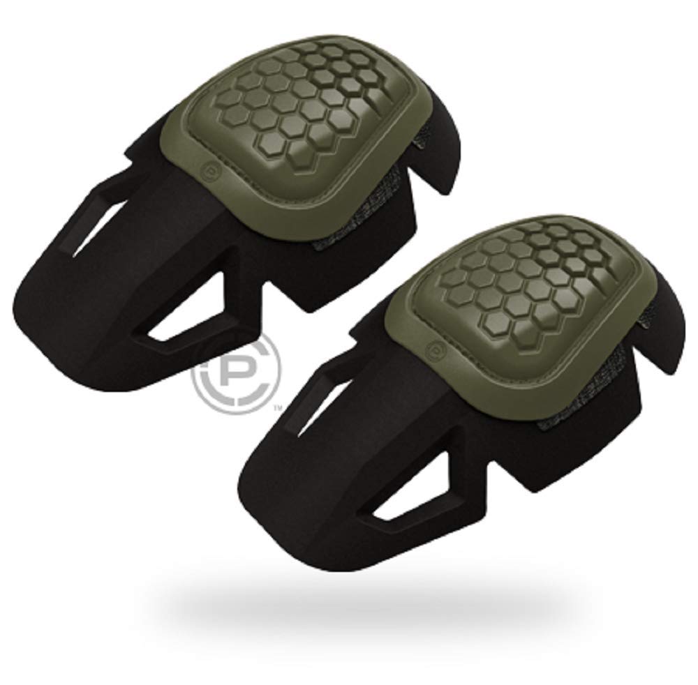 Crye Precision Airflex Impact Combat Knee Pads - Tactical Military Grade Knee Protection for Outdoor, Airsoft & Paintball - Green Size 49