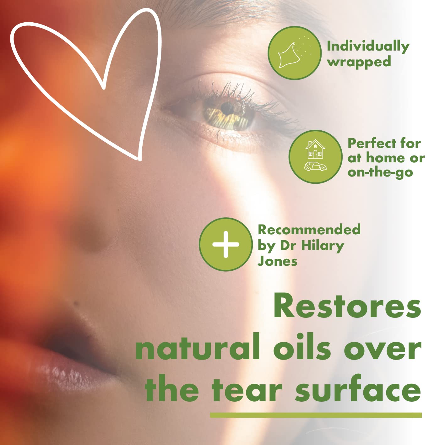 Premium Hot & Cold Eye Compress Mask with 20 Tea Tree Eyelid Wipes - Reusable Microwaveable Therapy for Dry Eyes, Blepharitis & MGD Relief - Doctor Recommended Eye Care Kit for Home & Travel Use