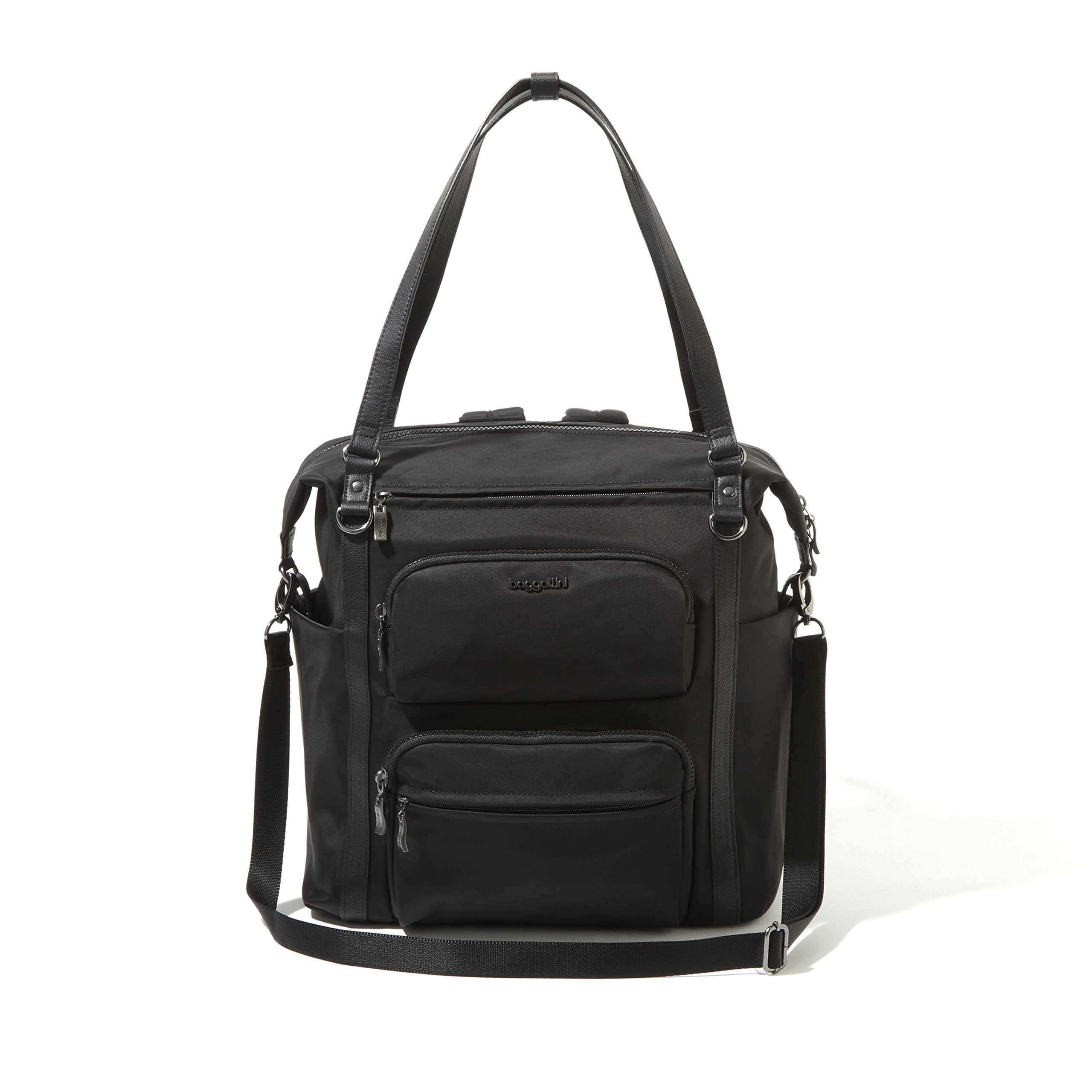 Baggallini Nolita Convertible Backpack - 14x11 Inch Lightweight Travel Backpack with 16 Inch Laptop Sleeve - Versatile Carry-On Luggage for Work, Commute & Weekend Getaways