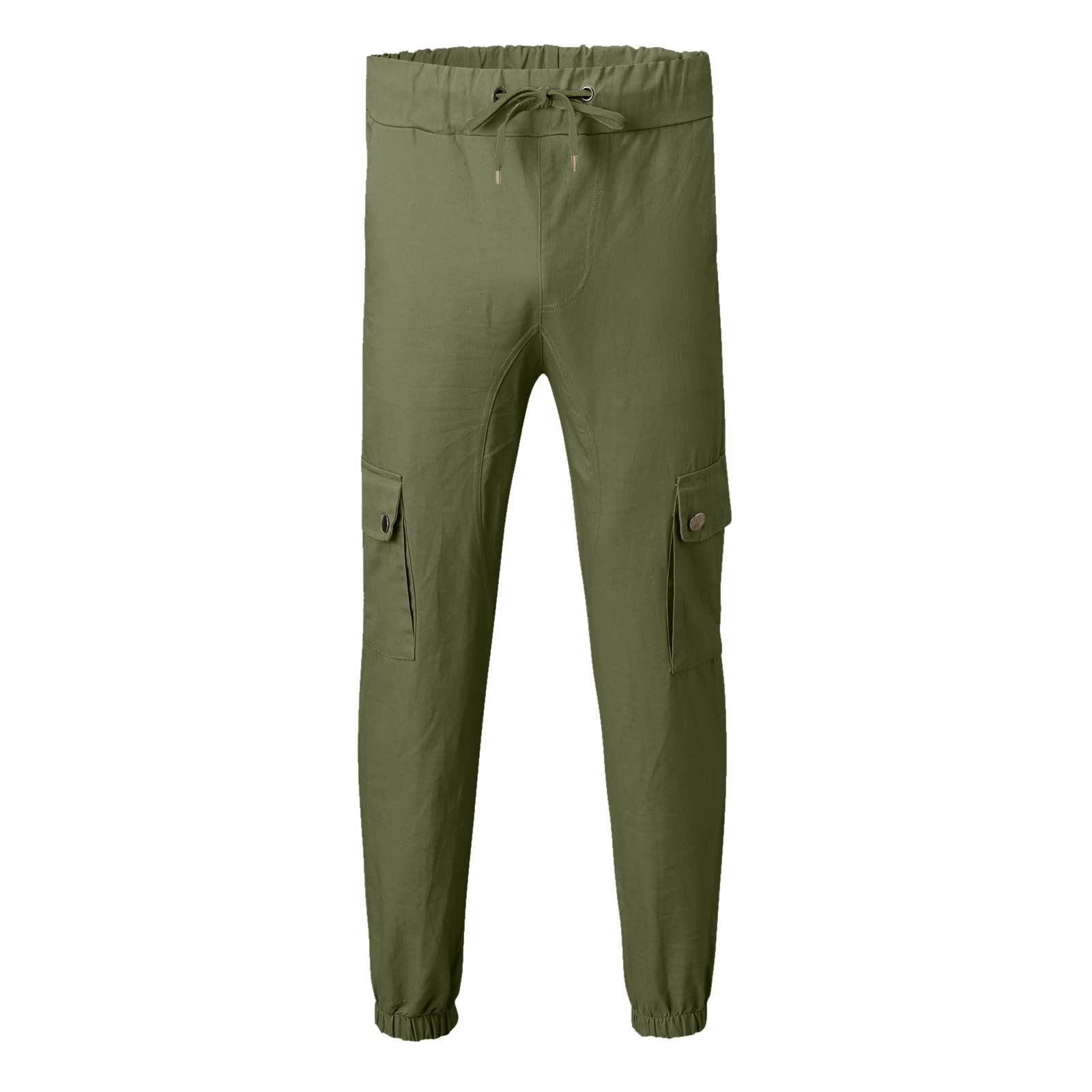 Men's Cargo Pants - Autumn Solid Color Casual Cropped Trousers with Warm & Tote Pockets | Perfect for Outdoor Hiking, Travel & Streetwear Fashion
