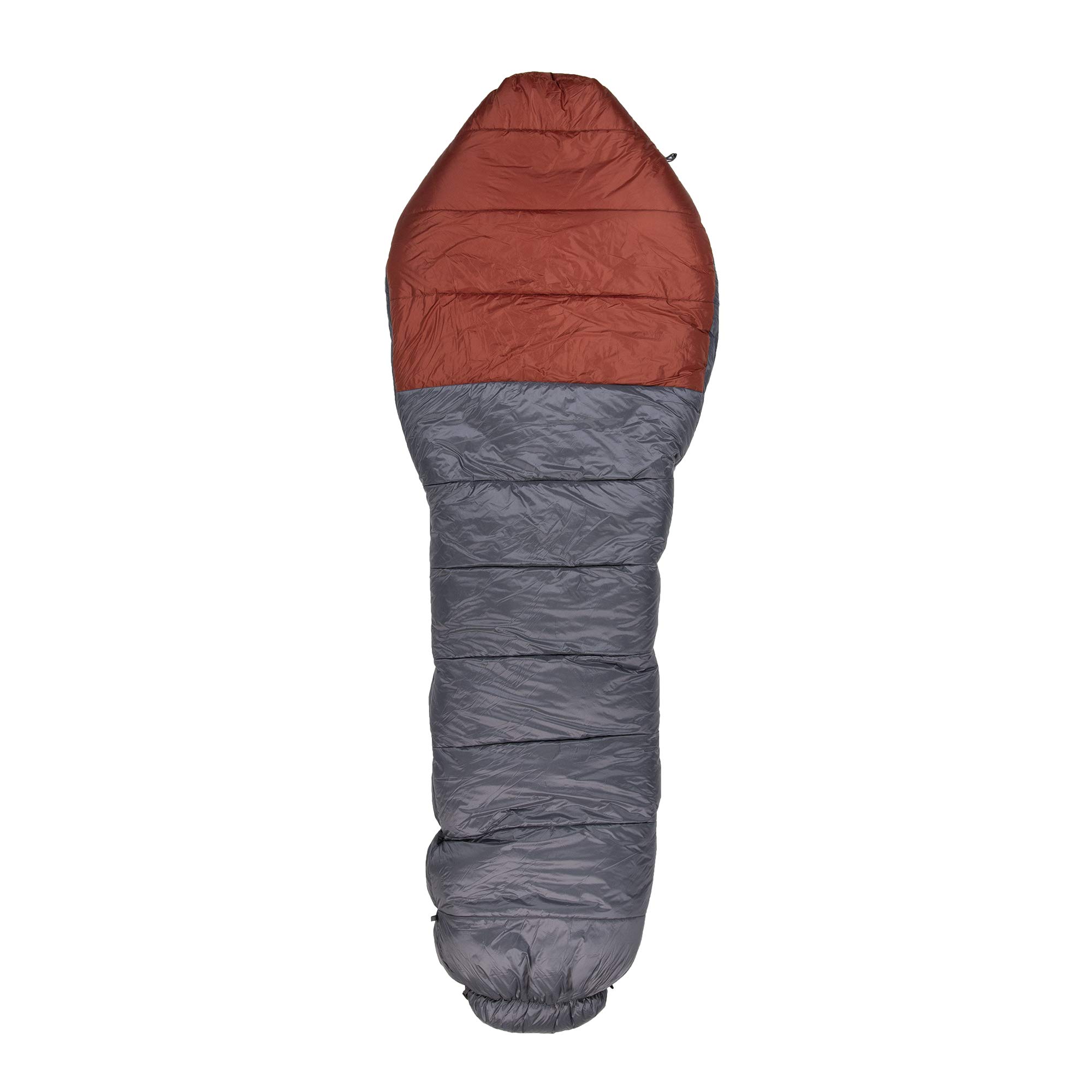 Klymit KSB Lightweight Mummy Sleeping Bag for Cold Weather - 20°F Comfort Rating, Compact & Portable for Camping, Hiking, Backpacking - Perfect for Outdoor Adventures in Mountains & Wilderness (Gray, Large)