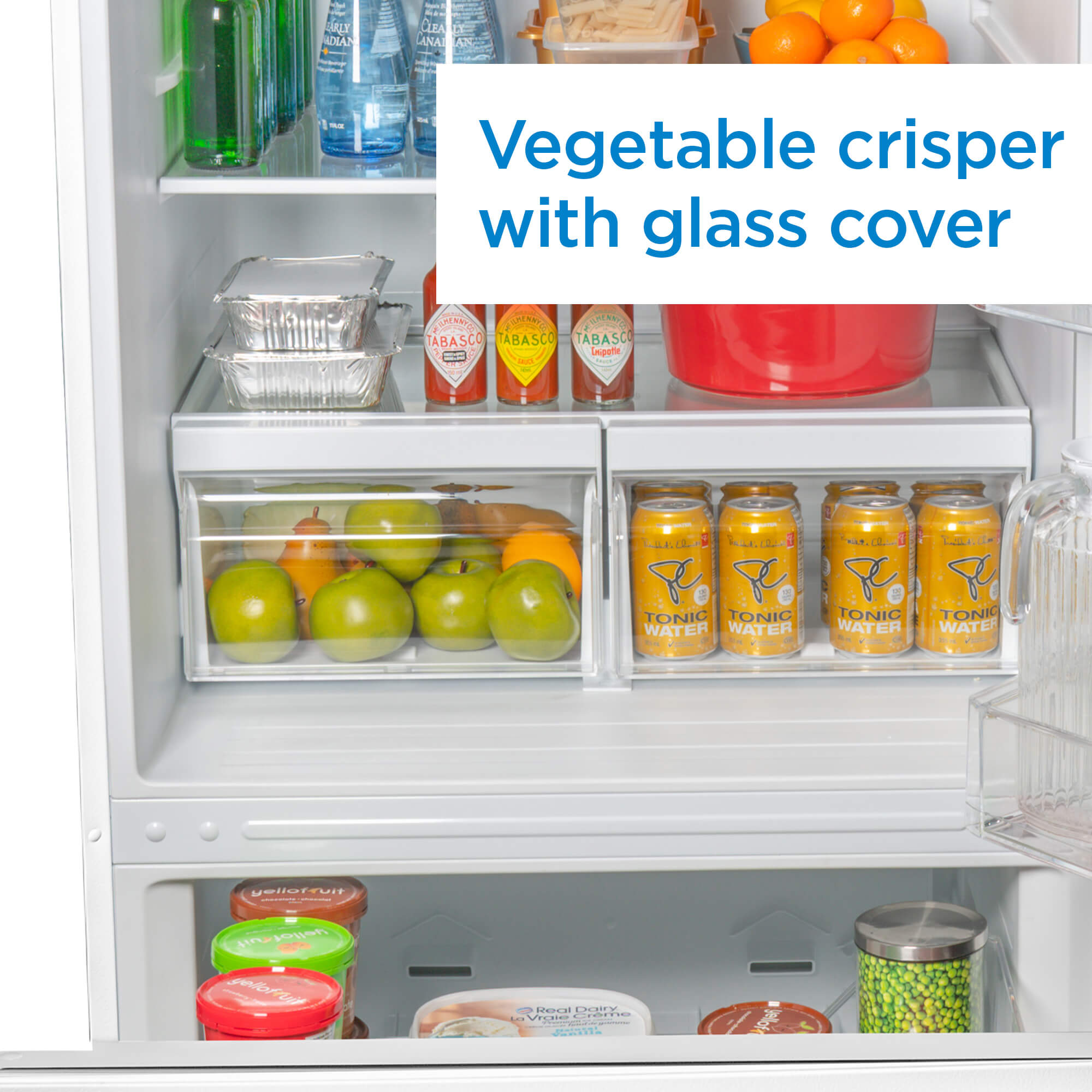 Danby DBM187E1WDB 18.7 cu ft White Bottom Freezer Refrigerator - Compact Apartment Fridge with Energy Star Rating, Perfect for Small Kitchens, Dorms & Studio Living Spaces
